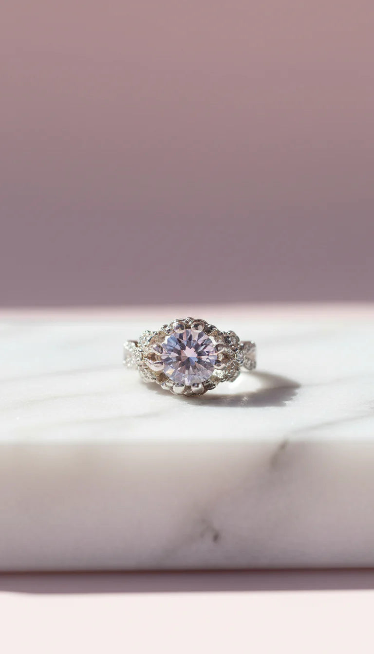 Crystal Gold Ring Box set of 12