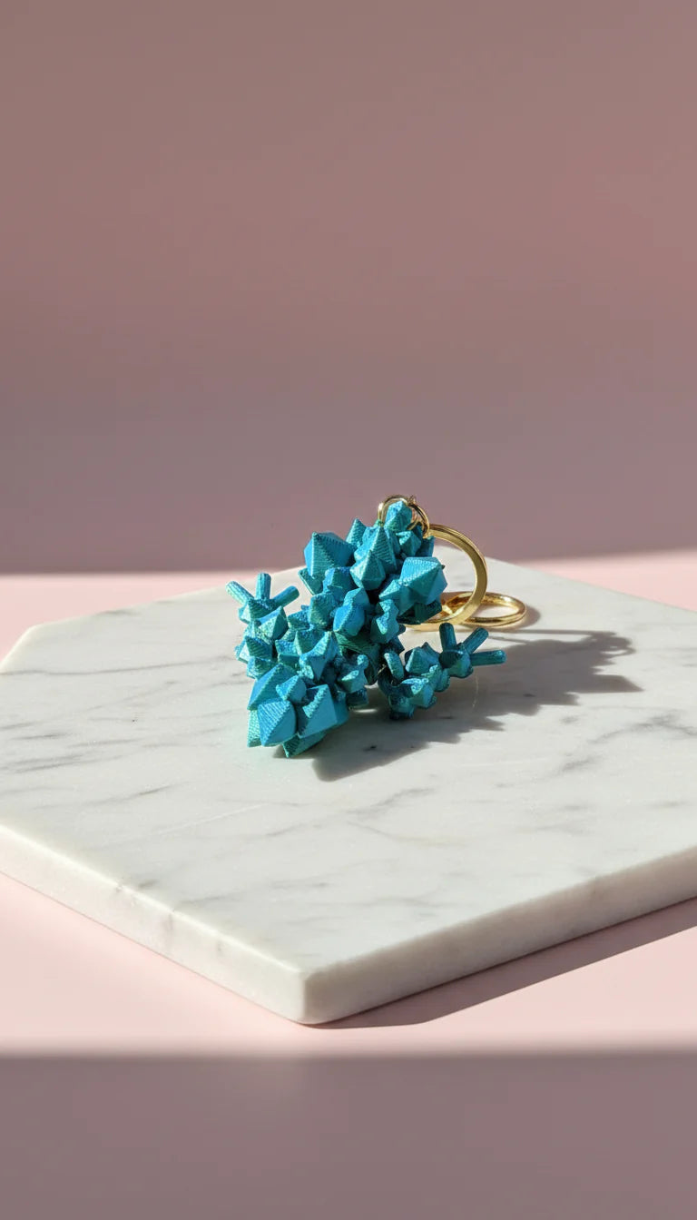 3D Printed Articulated Fantasy Monster : Bioplastic Fidget Key Ring