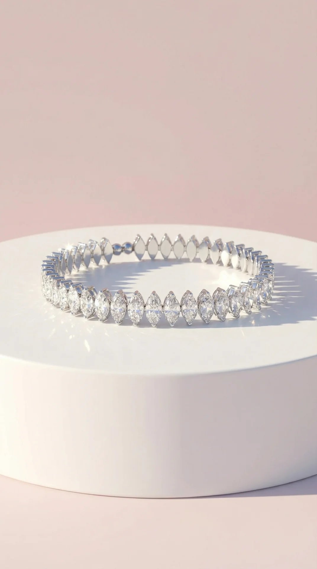 Stretchy Oval Crystal Bracelet Cuff