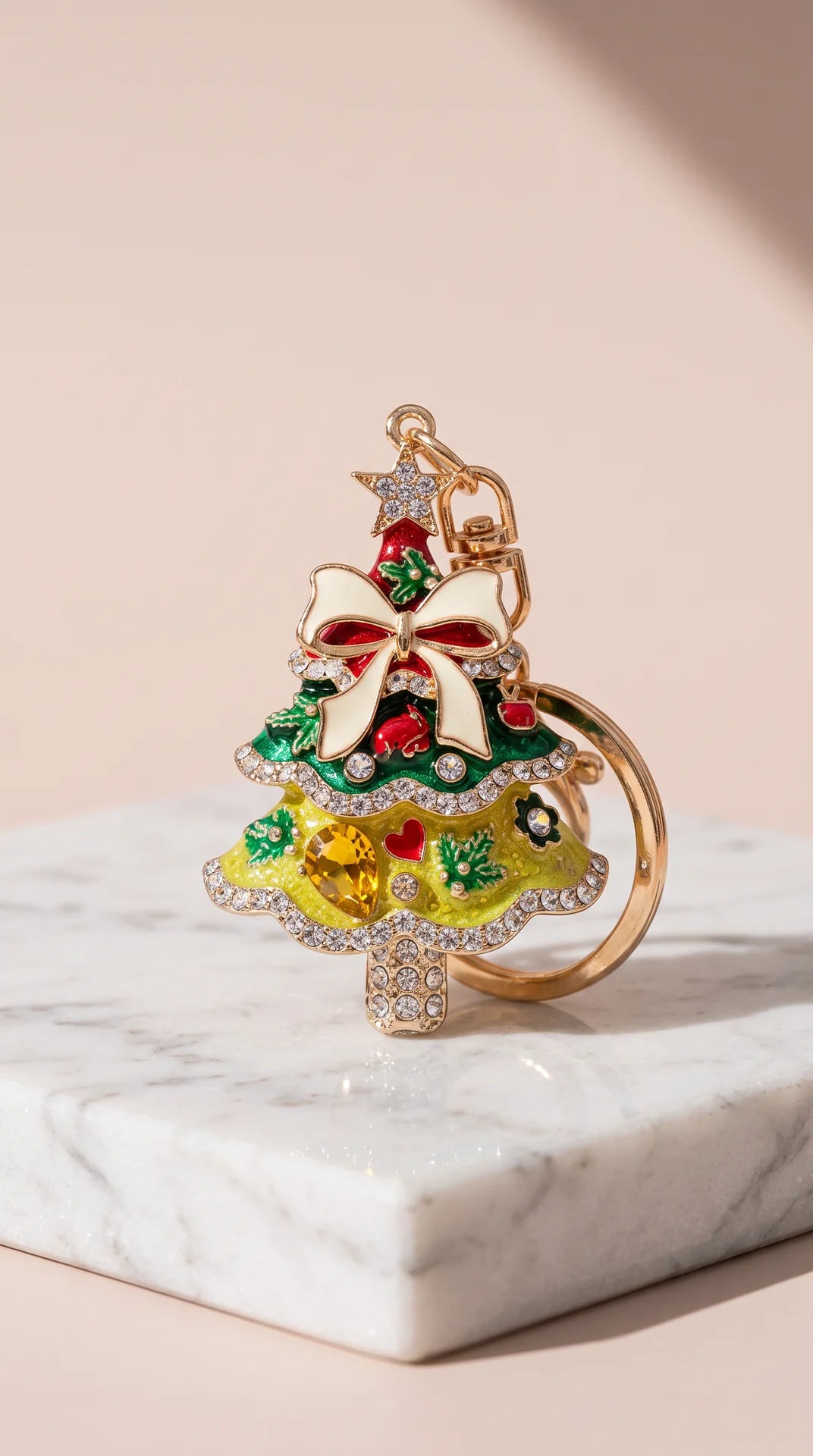 Christmas Tree Festive Key Ring & Bag Charm