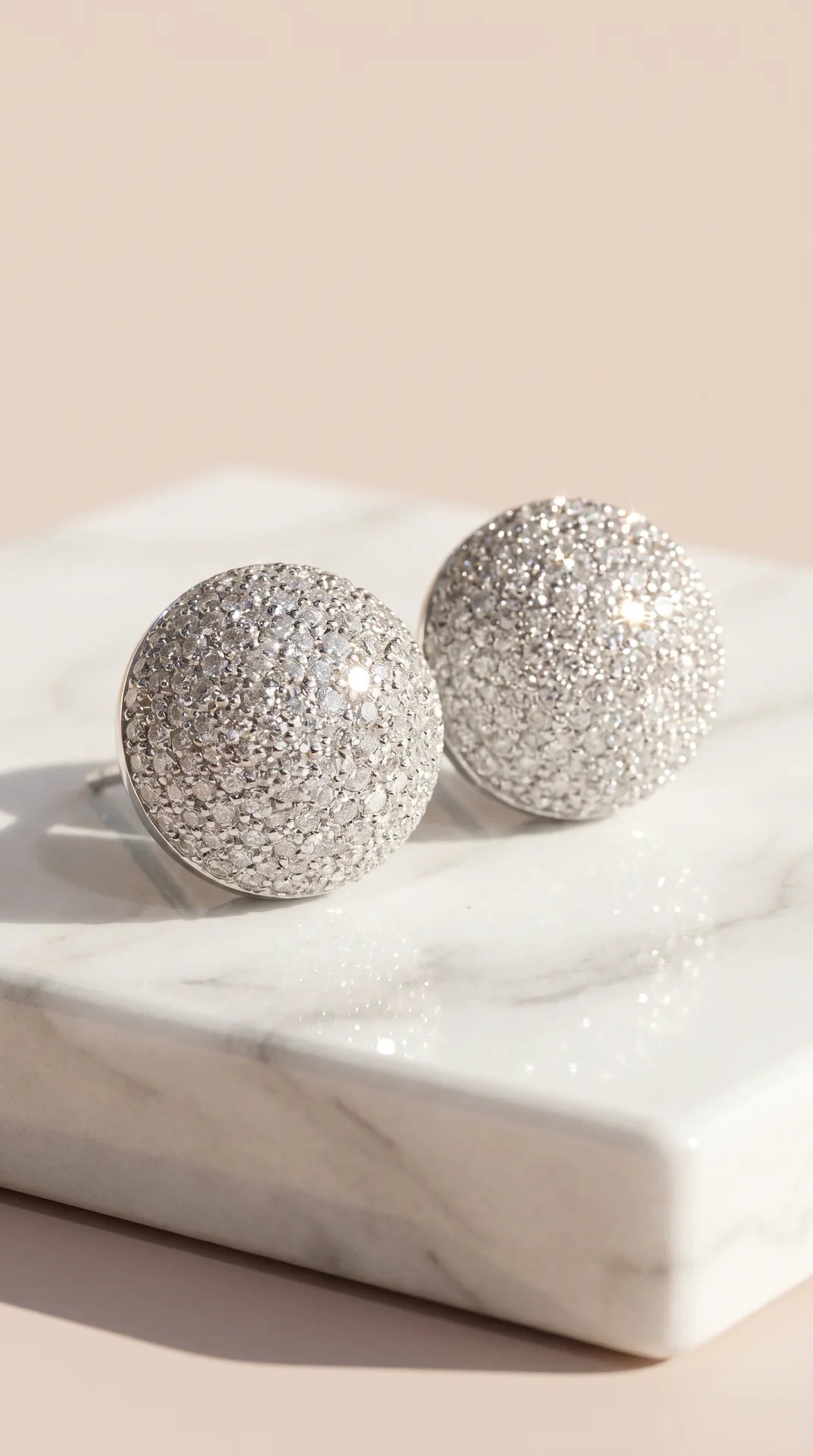 Cluster Ball Crystal Stud Earrings