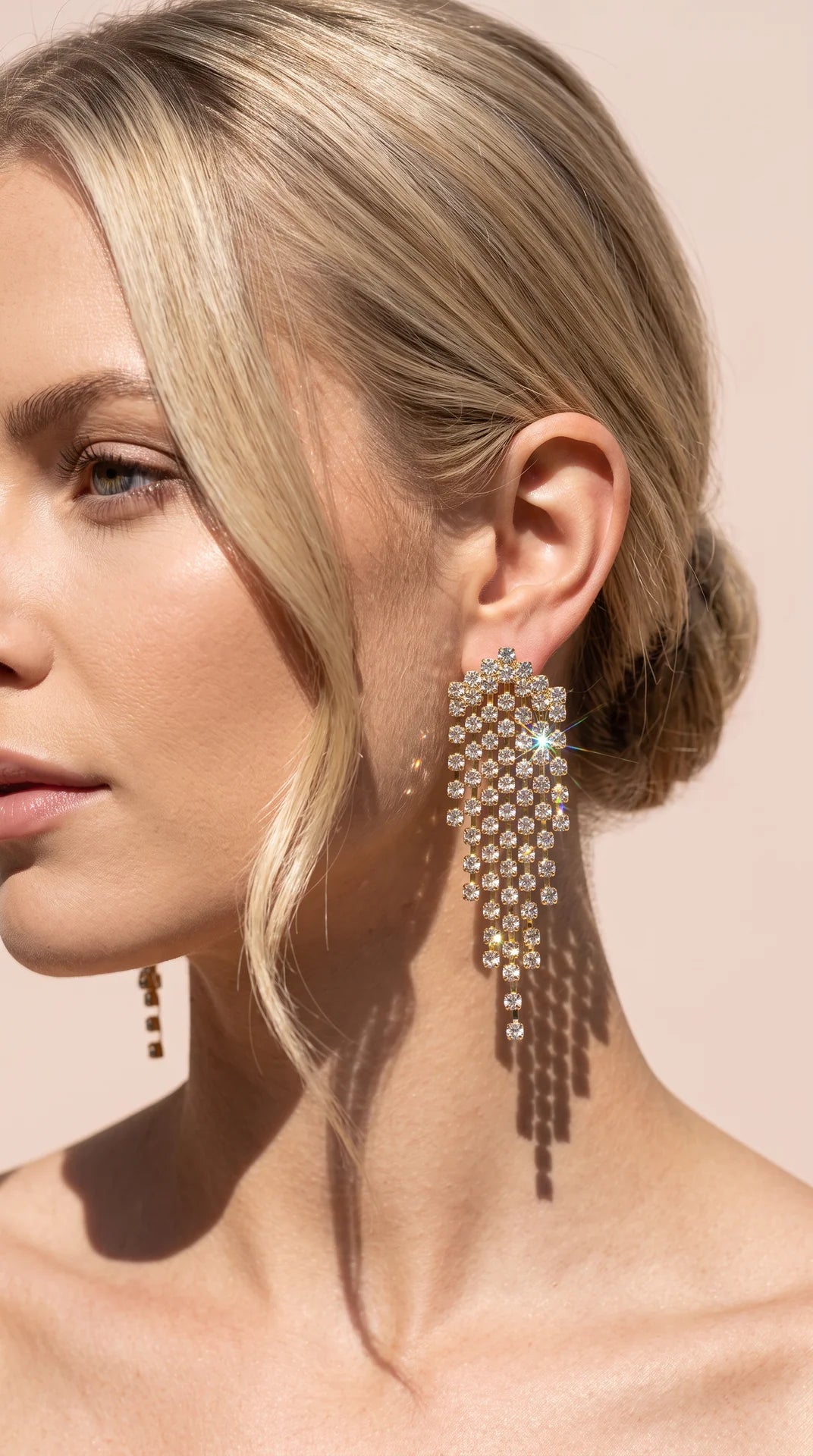 Fringe Tassel Crystal Drop & Dangle Earrings