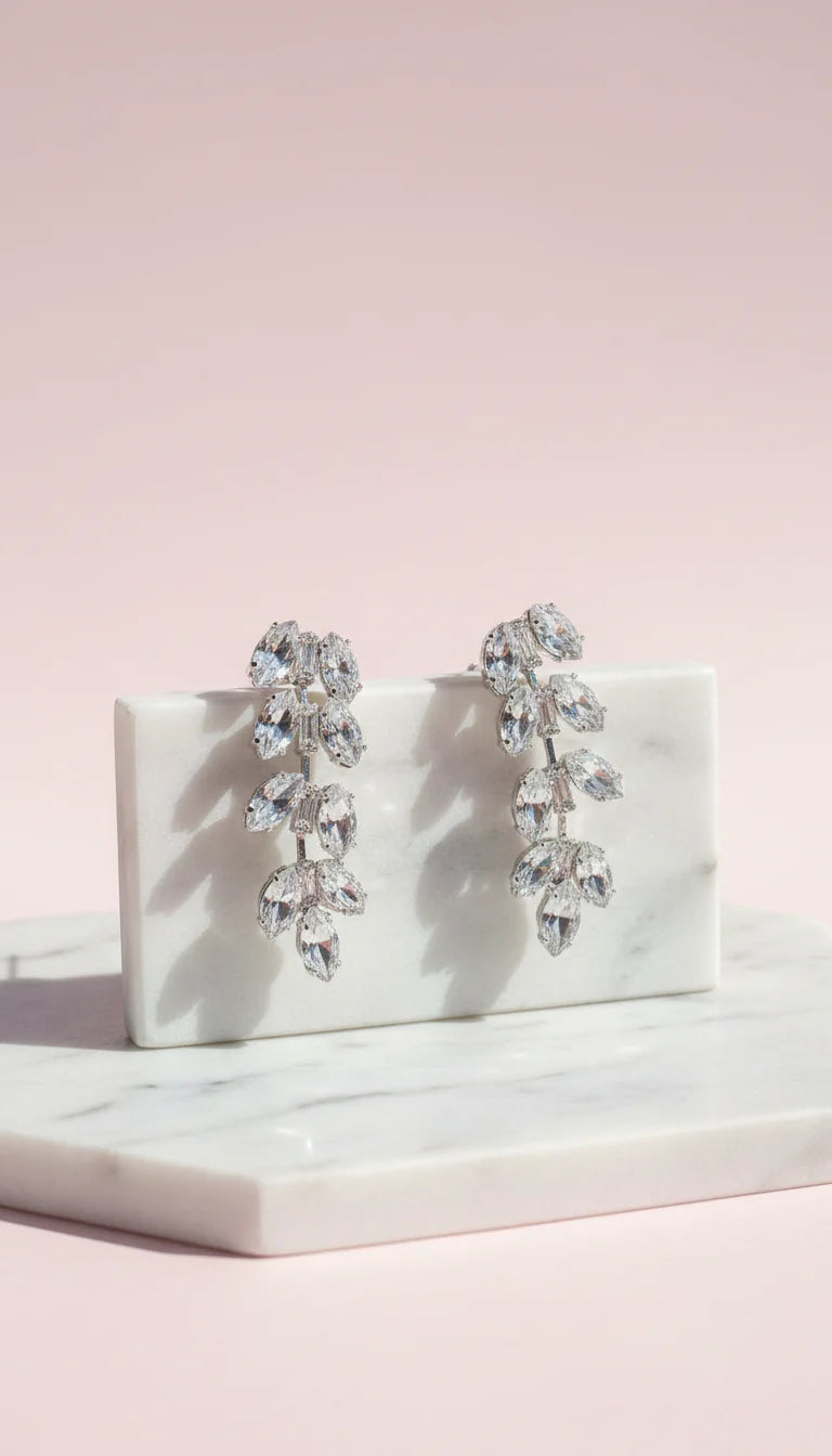 Marquise Crystal Necklace, Earrings & Ring Set