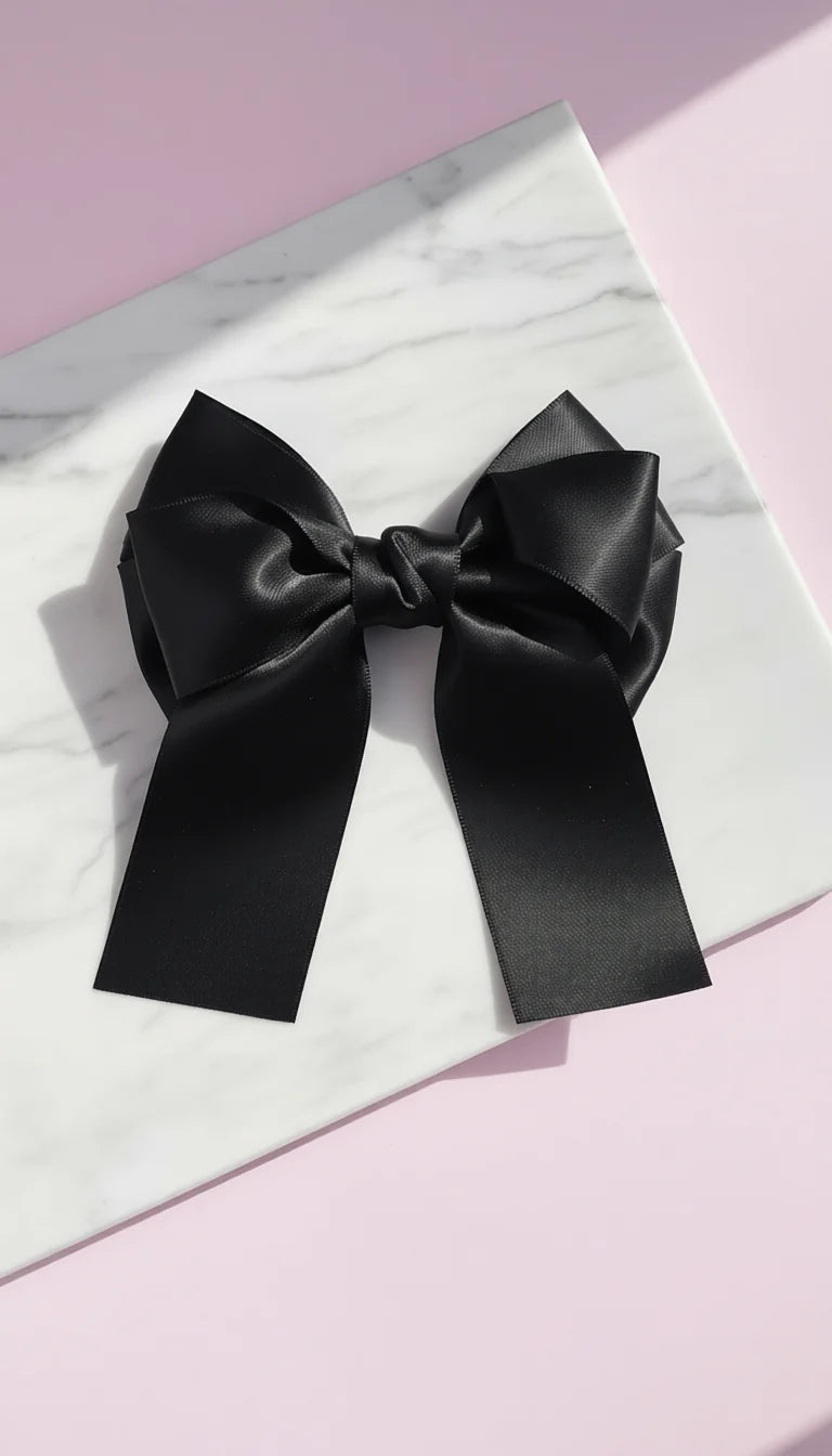 Pack of 12 Mixed Satin Hair Bow Slides