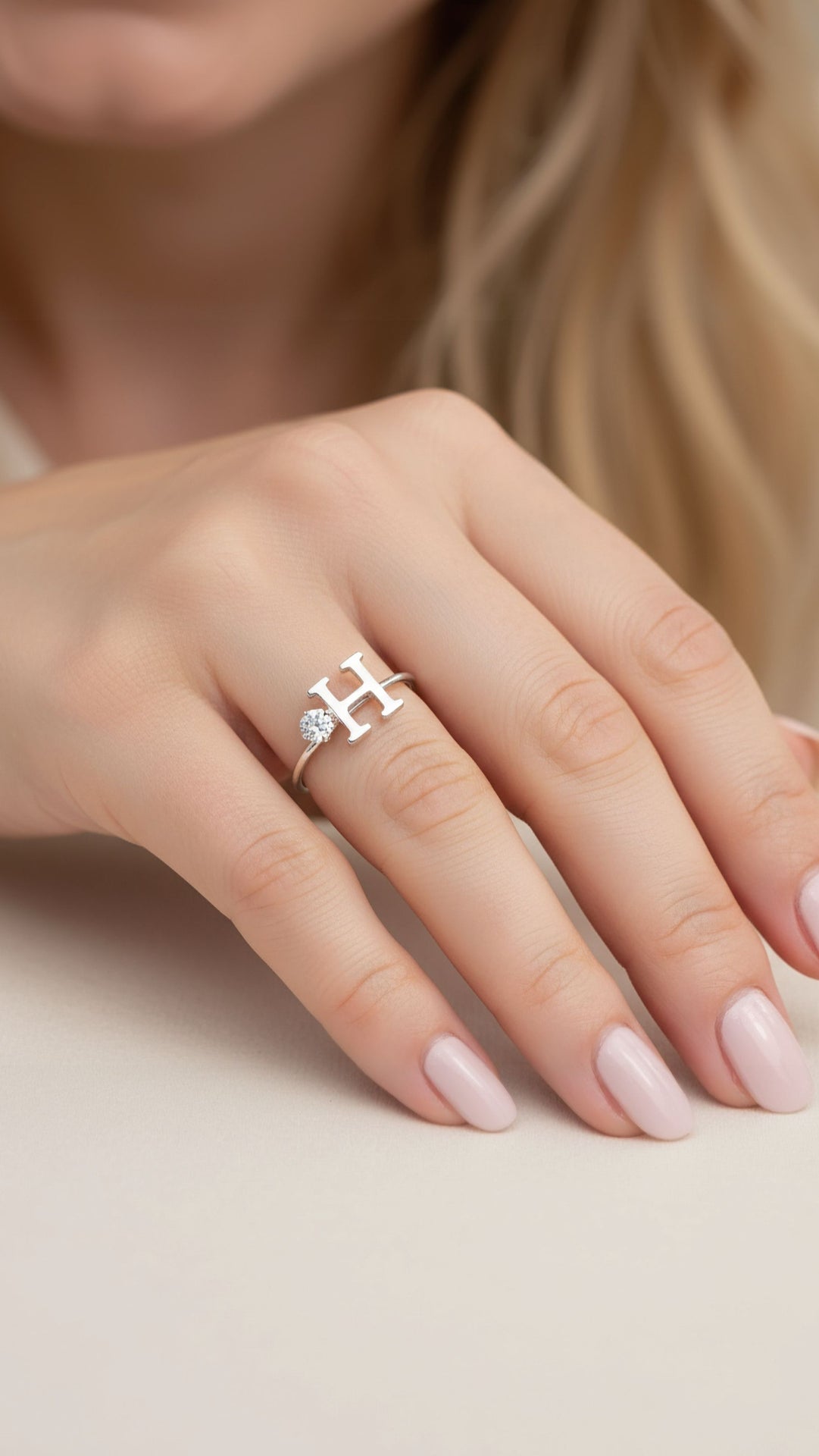 Crystal Full Alphabet Initial Letter Stacking Rings Box set of 36 A-Z