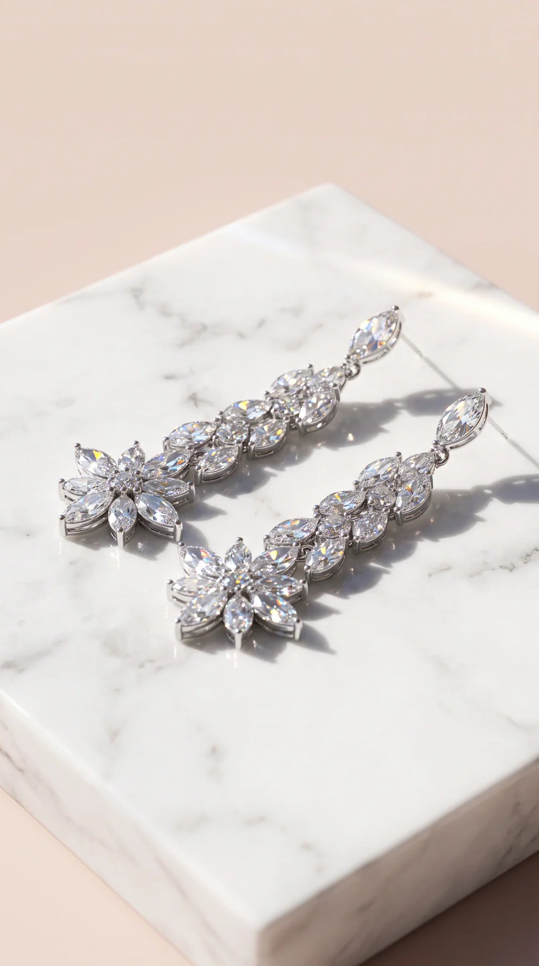 Marquise Cut Crystal Drop & Dangle Statement Earrings
