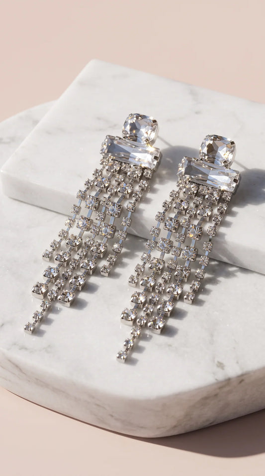 Tassel Crystal Drop & Dangle Statement Earrings