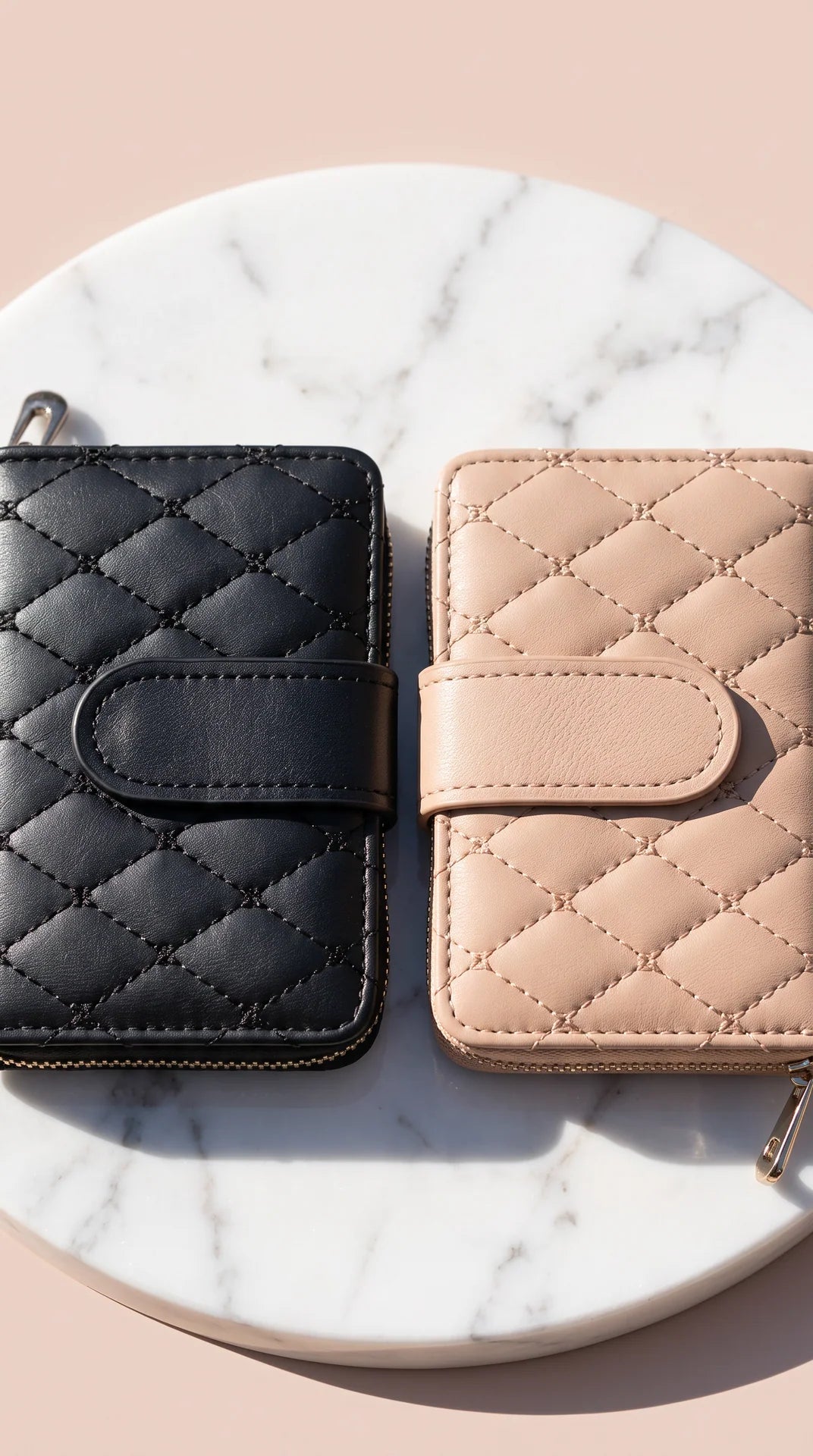 Women's Quilted Zip-Around Multi-Card Wallet