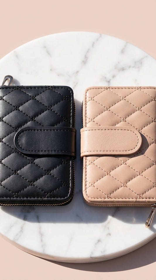 Women's Quilted Zip-Around Multi-Card Wallet