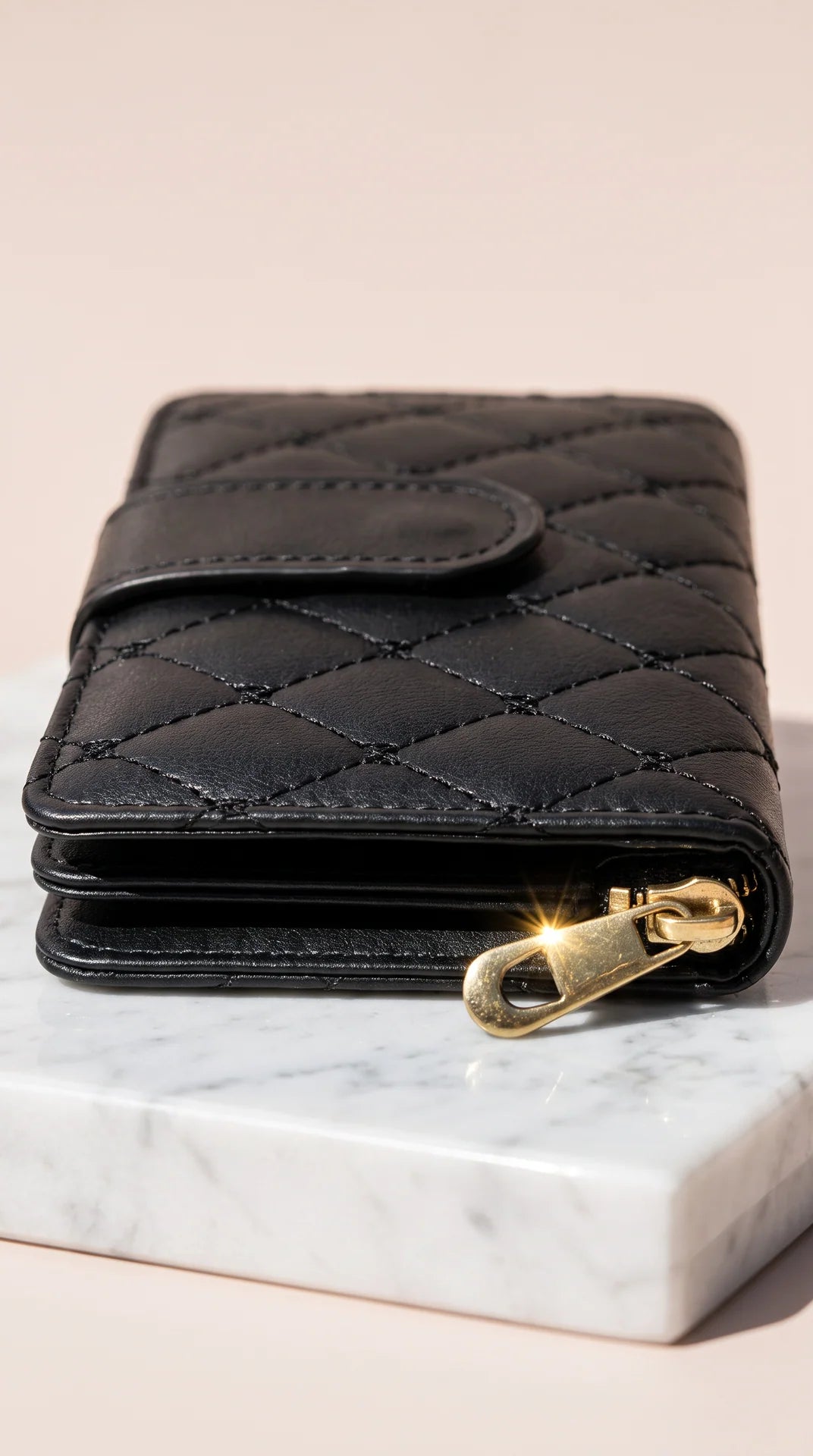 Women's Quilted Zip-Around Multi-Card Wallet