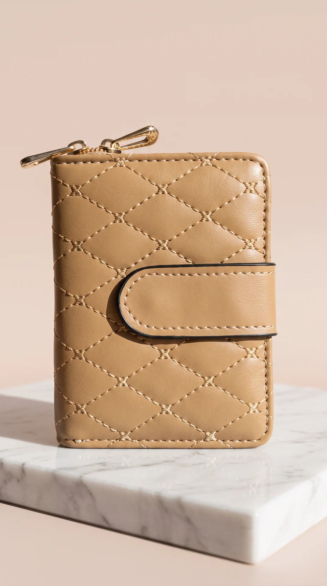 Women's Quilted Zip-Around Multi-Card Wallet