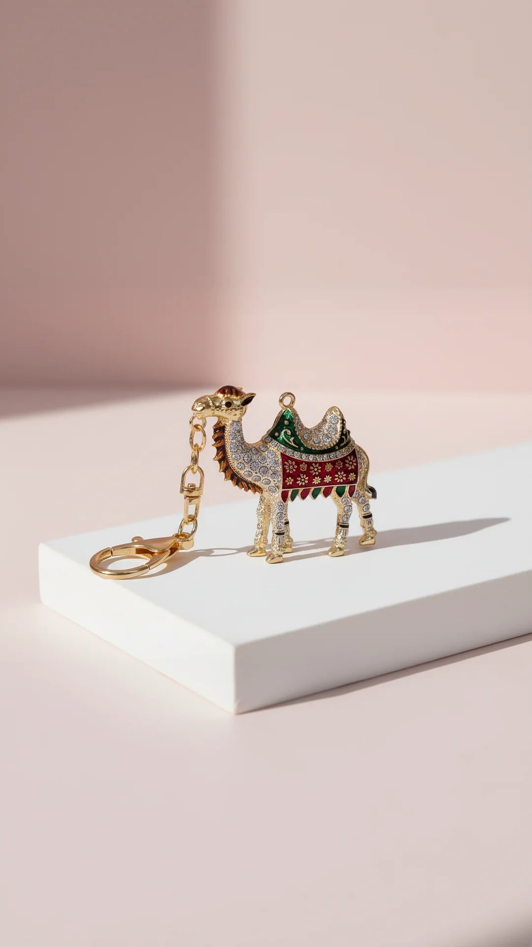 Camel Crystal Key Ring & Bag Charm