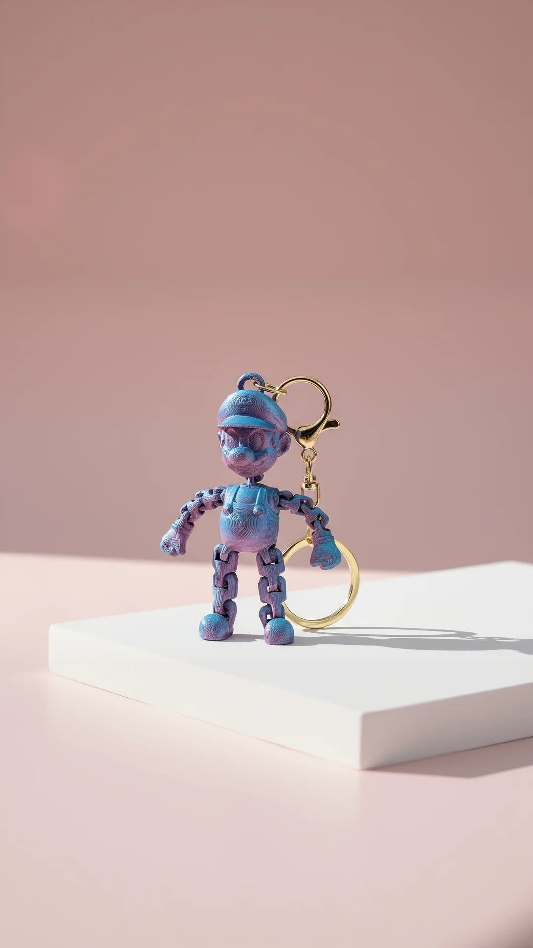 3D Printed Fantasy Man: Bioplastic Fidget Key Ring