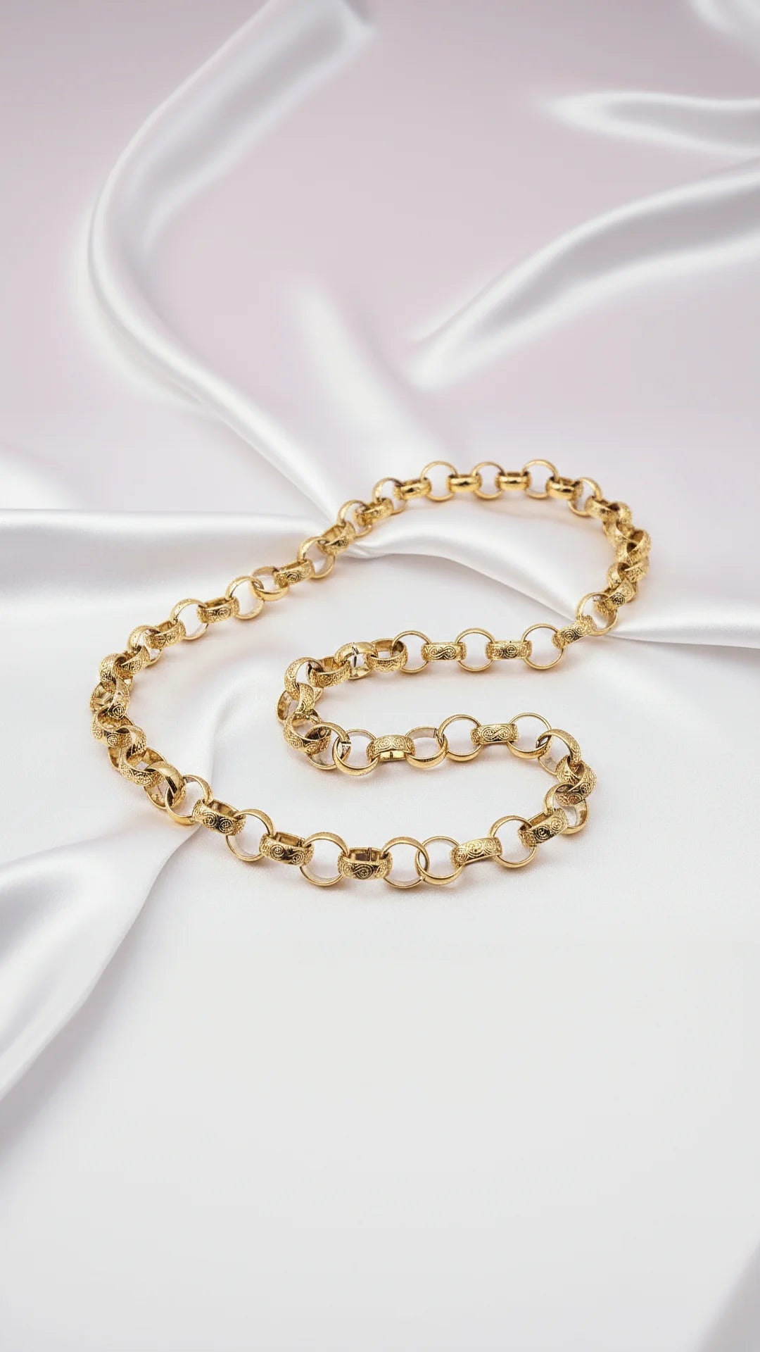 Waterproof Gold Plated Belcher Chain Necklace Large Link