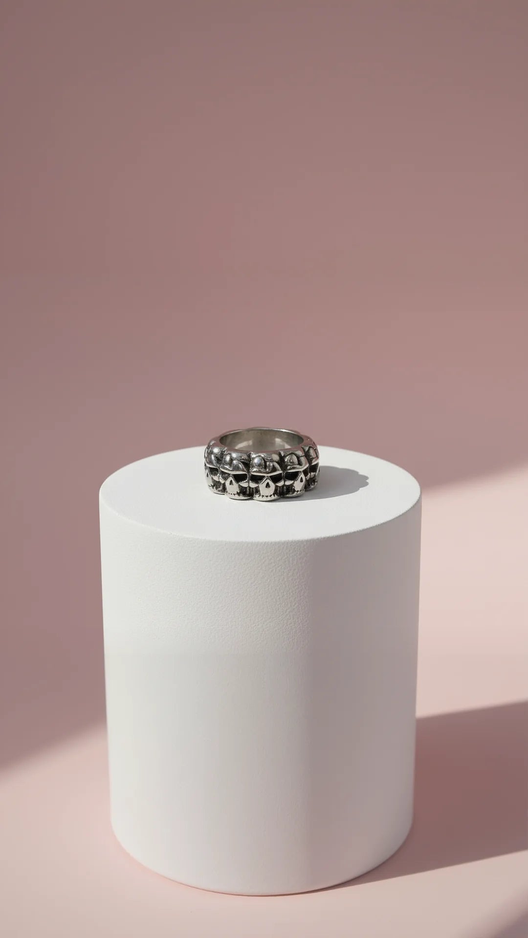 Waterproof Stainless Steel Skull Men's Biker Ring