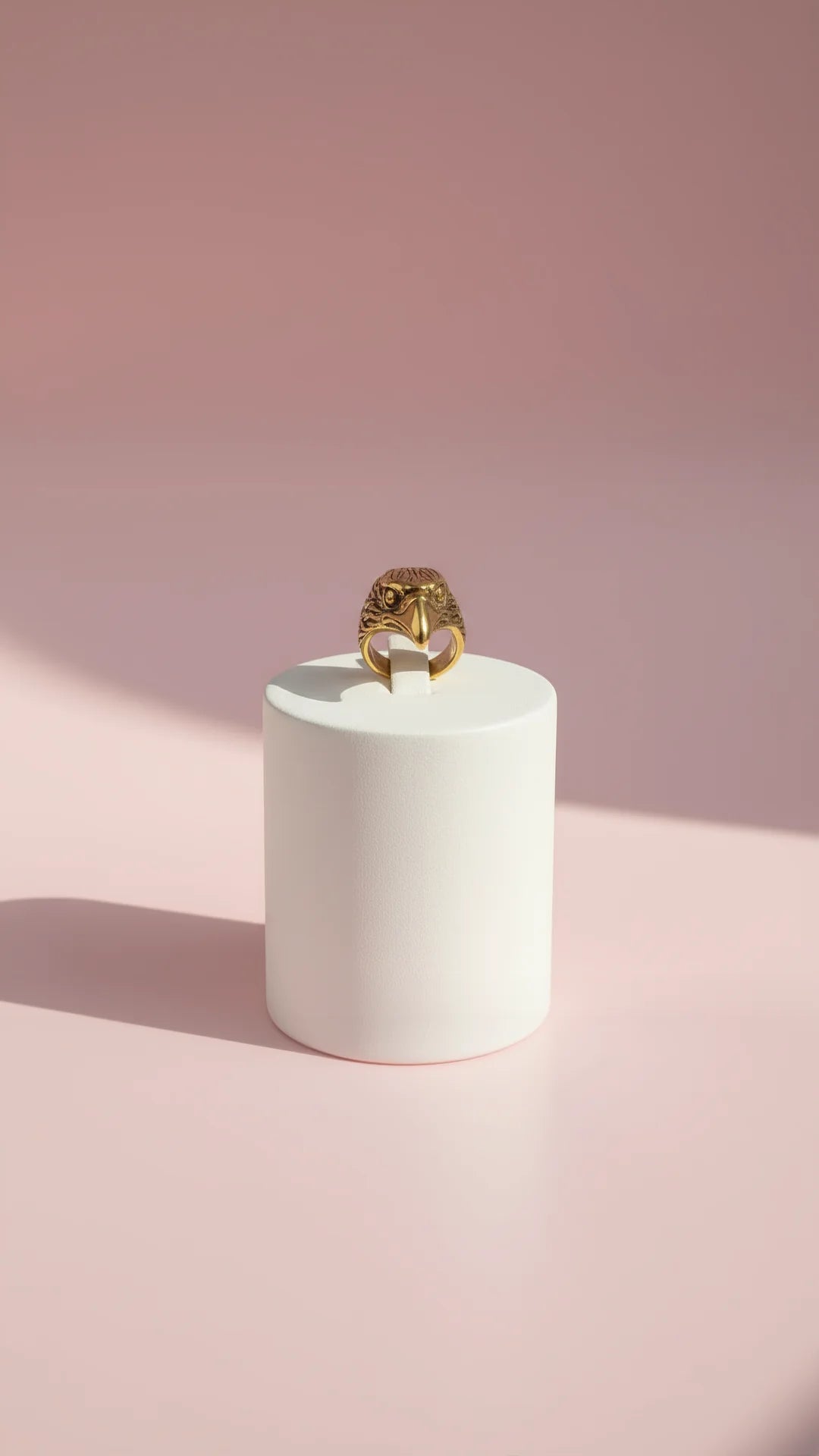 Stainless Steel Eagle Men's Biker Ring