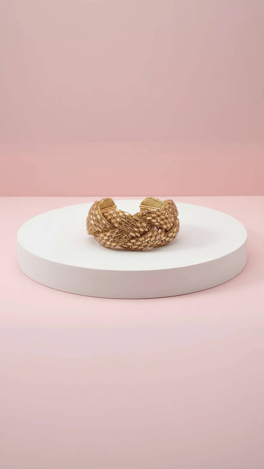 Elixir Collection Braided Crystal Cuff