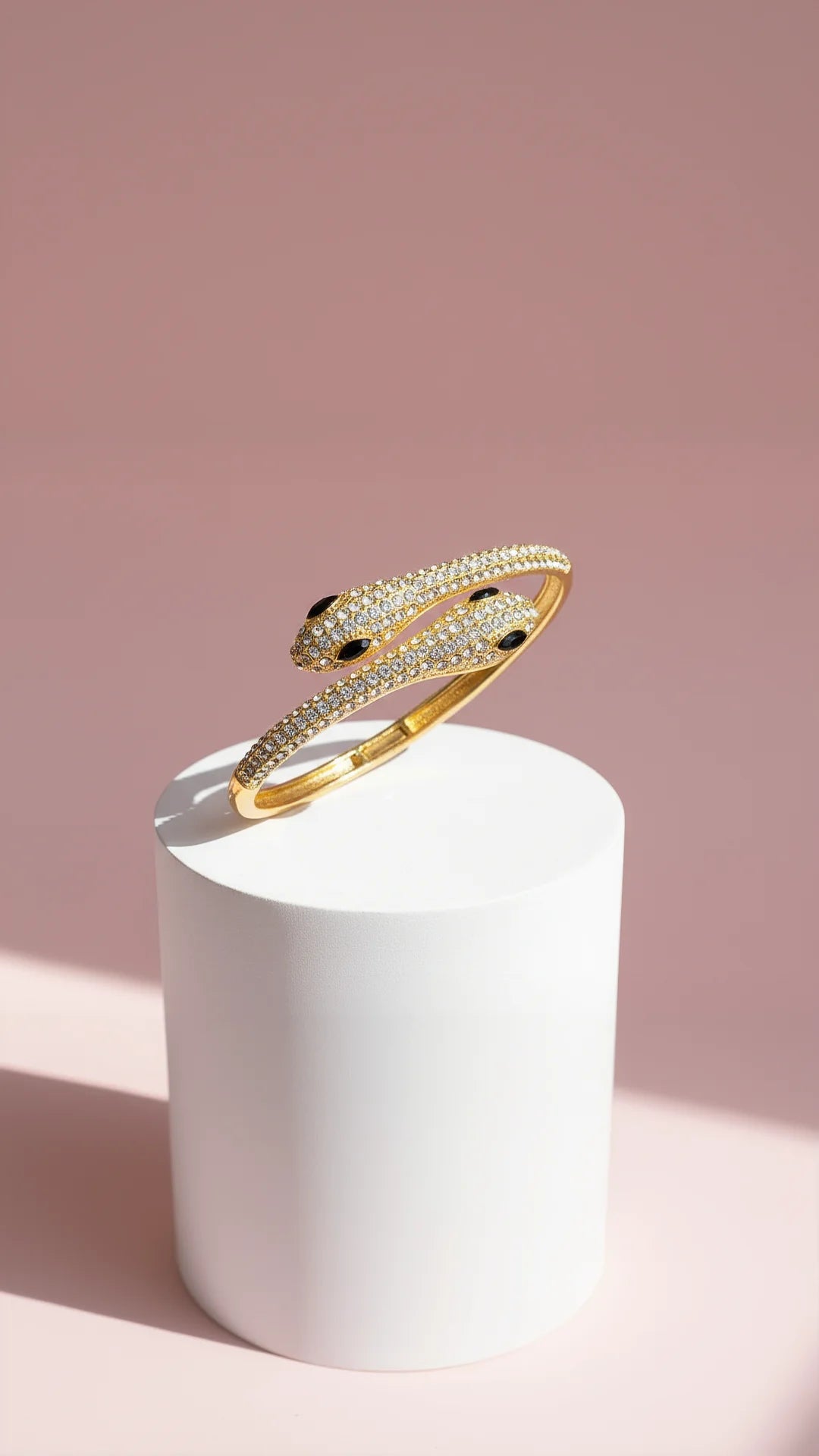 Serpent Stainless Steel Snake Bangle