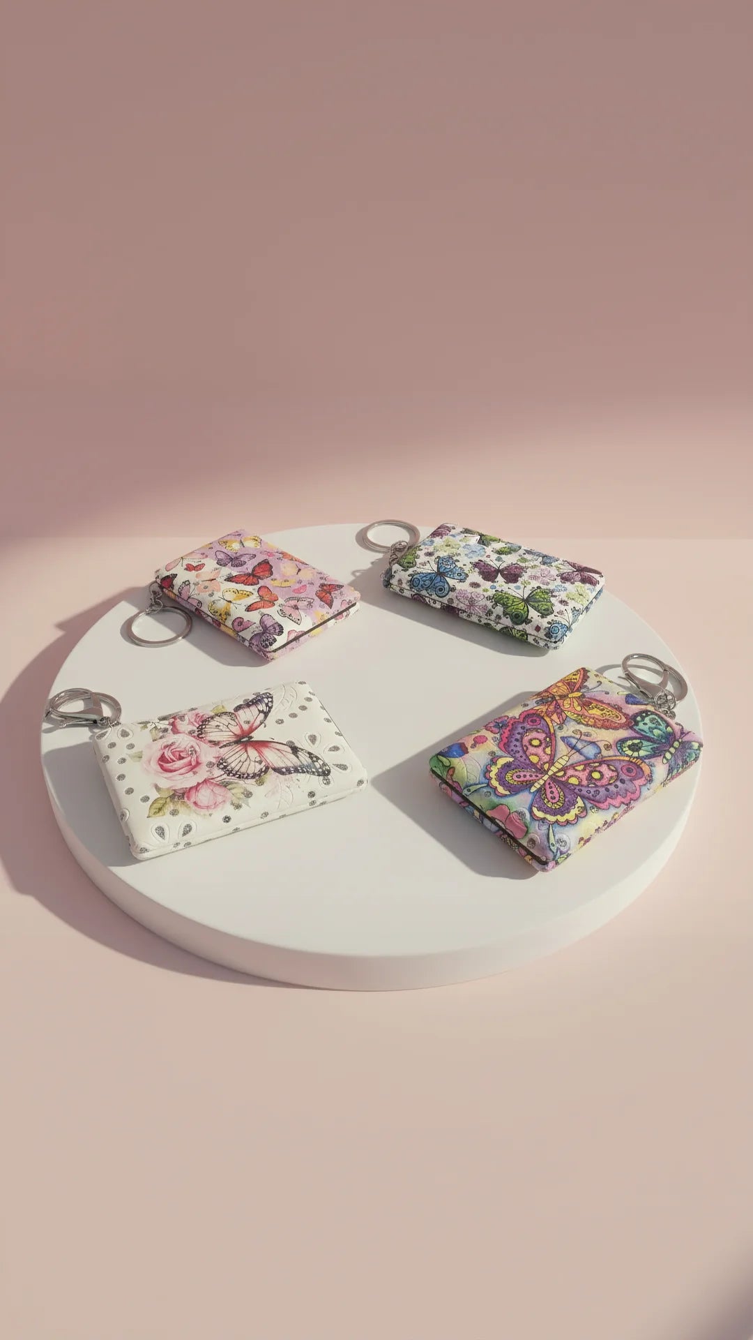 Butterfly Sparkly Compact Mirrors Pack of 12