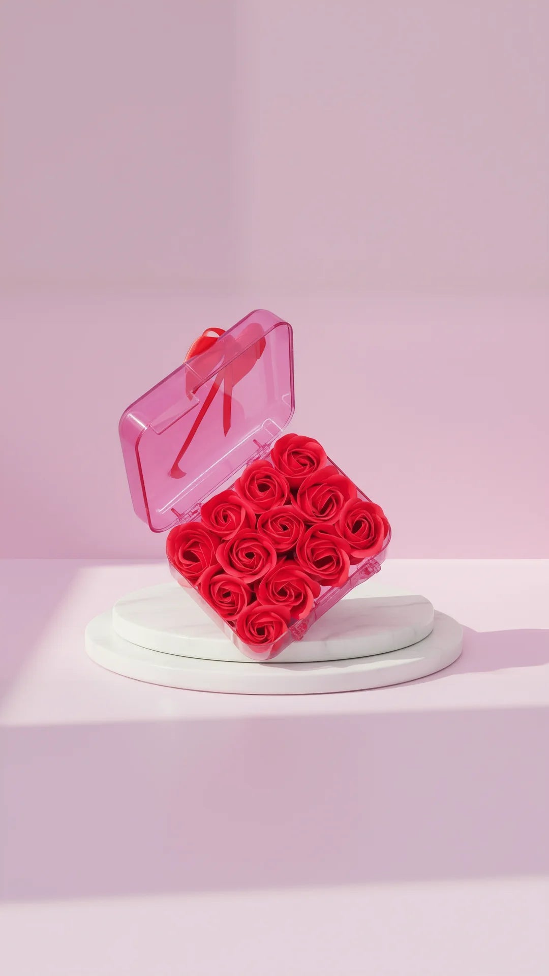 Scented Roses With Gift Box Carry Case