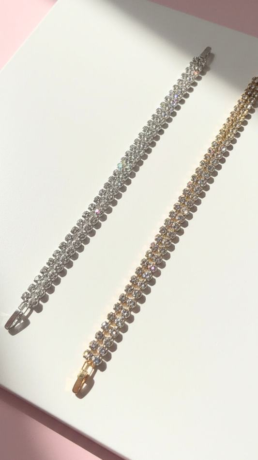 Round Cut Tennis Crystal Bracelet