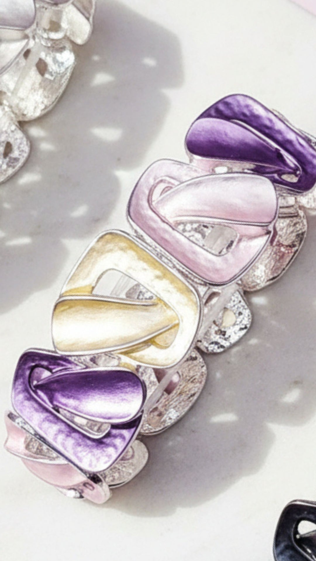 colorful bracelet displayed with a white background