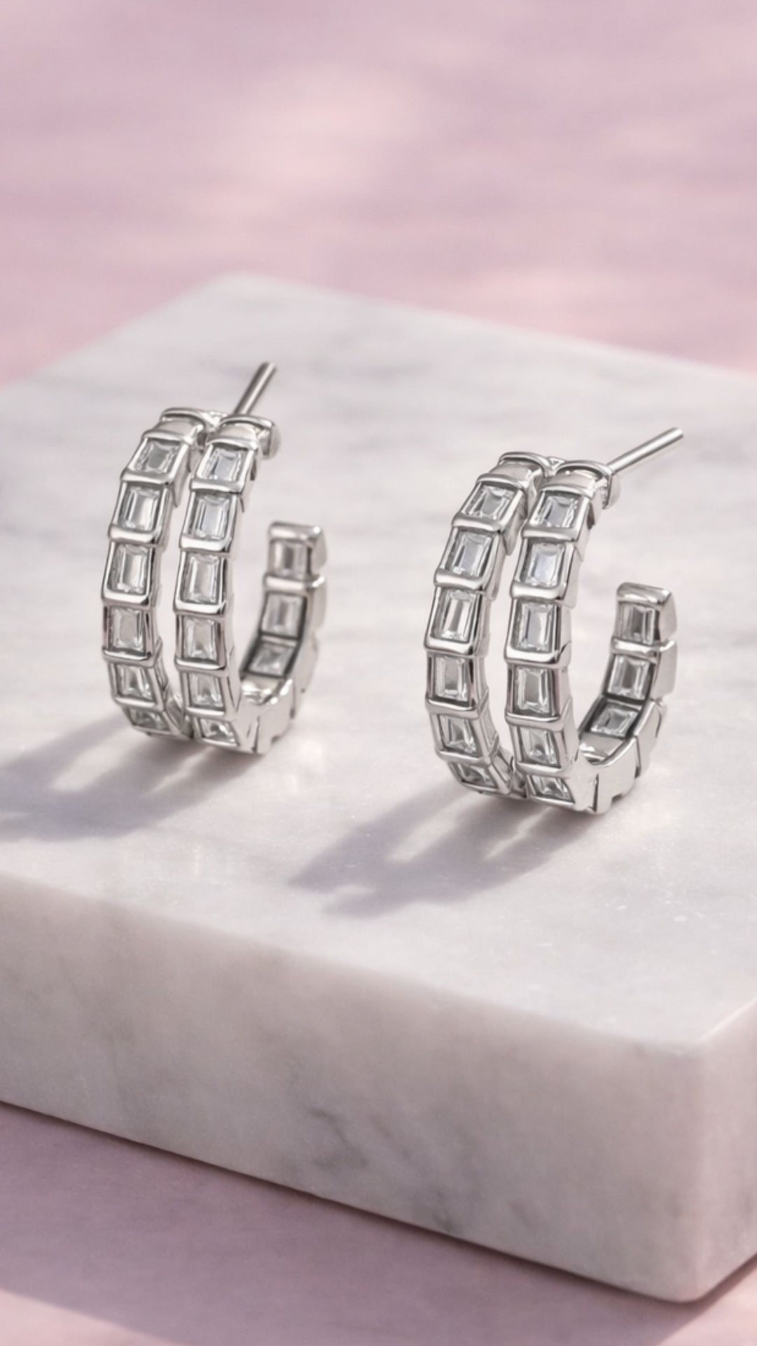 Huggie Crystal Stud Earrings