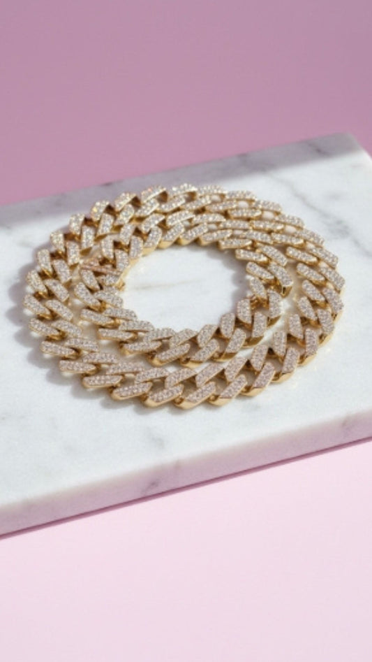 Waterproof Cuban Link Stainless Steel Chain Necklace
