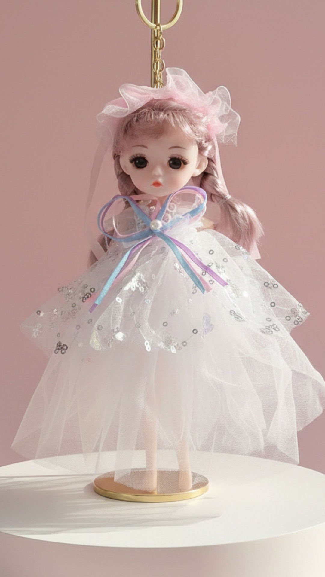 Fairy Princess Baby Doll Flexi Joint Key Ring & Bag Charm