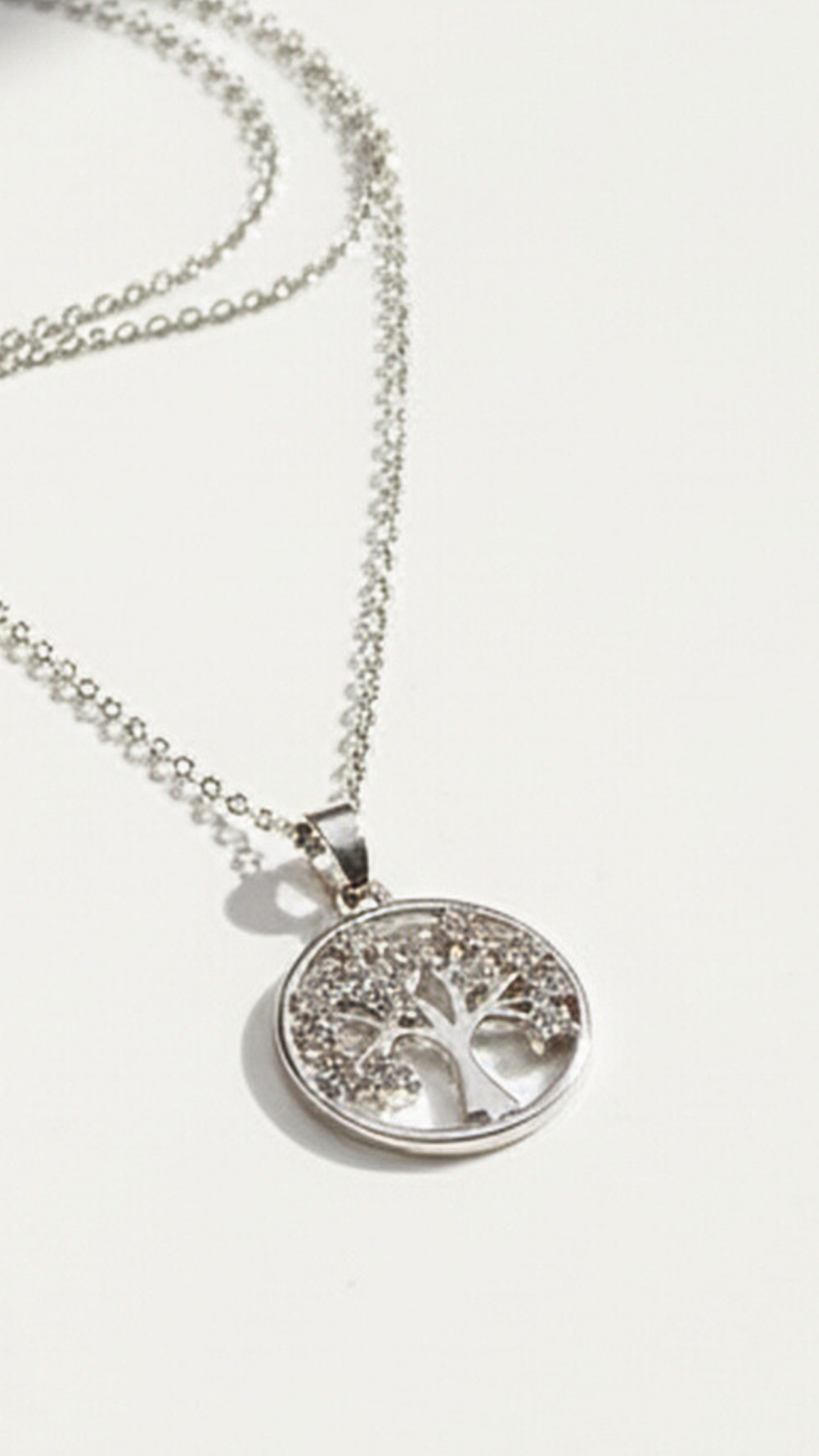 Tree Of Life Crystal Pendant Necklace