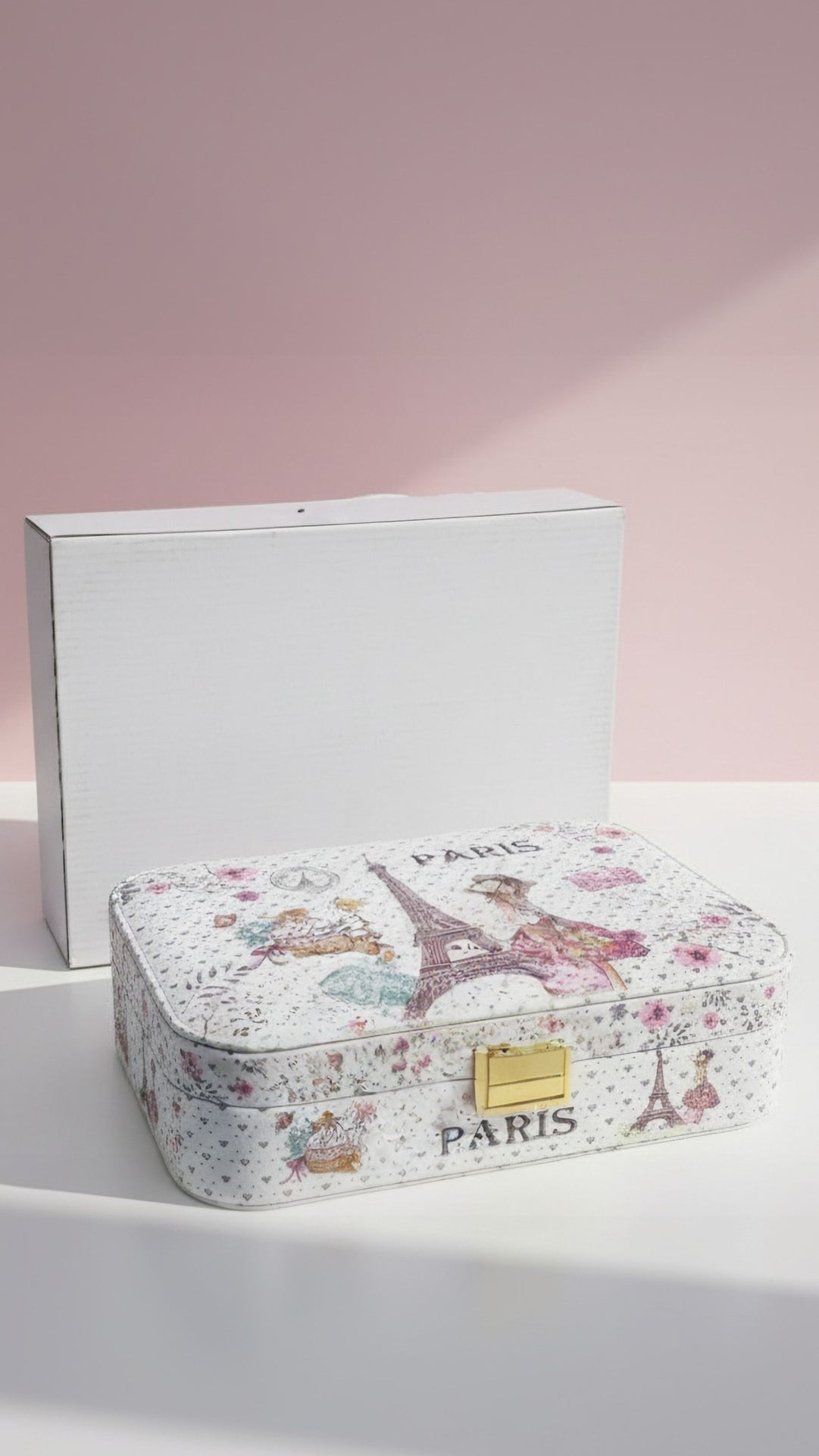 Parisian Eiffel Tower Sparkly Jewellery Box