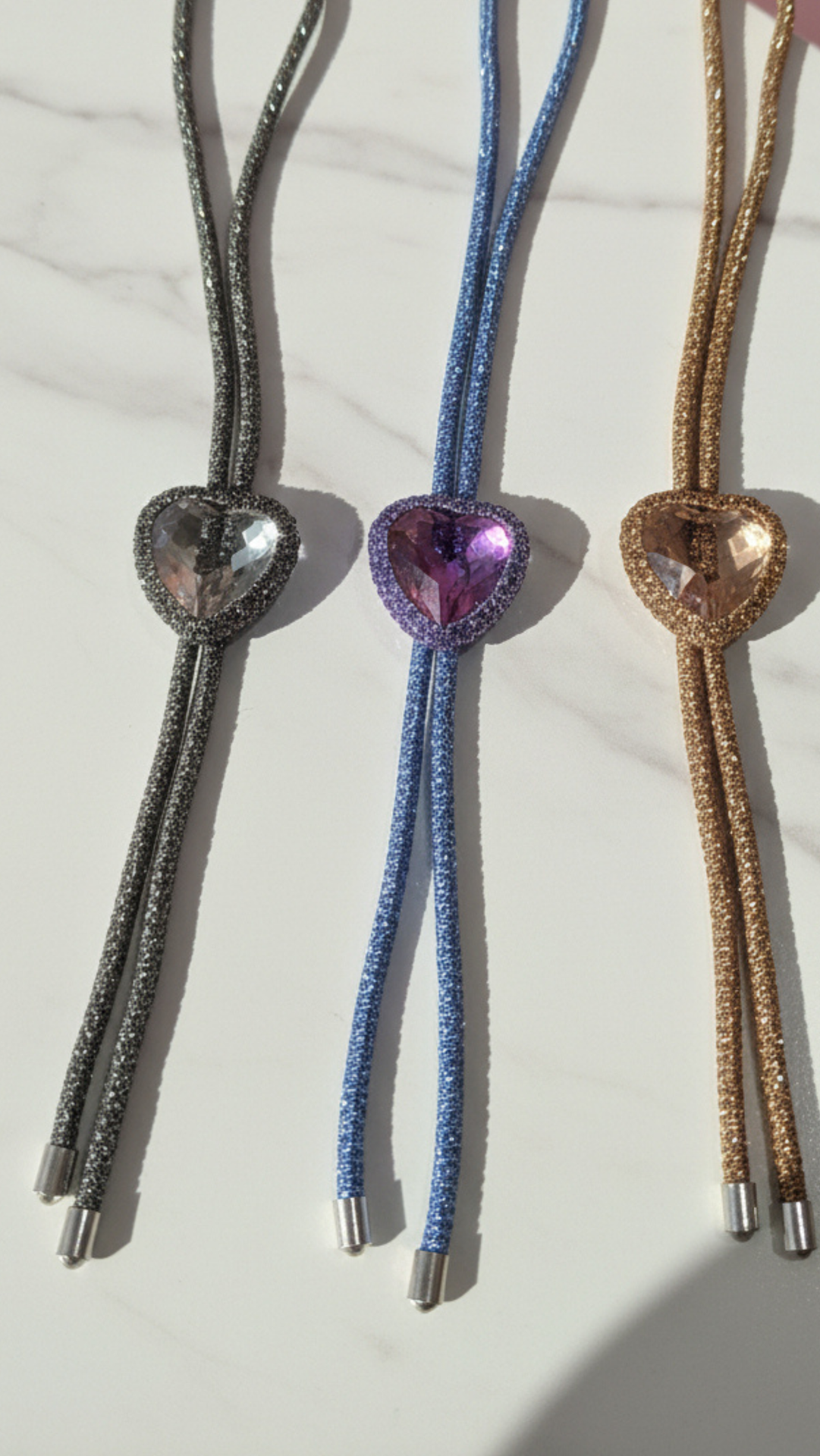 Elixir Collection Long Heart Crystal Necklace