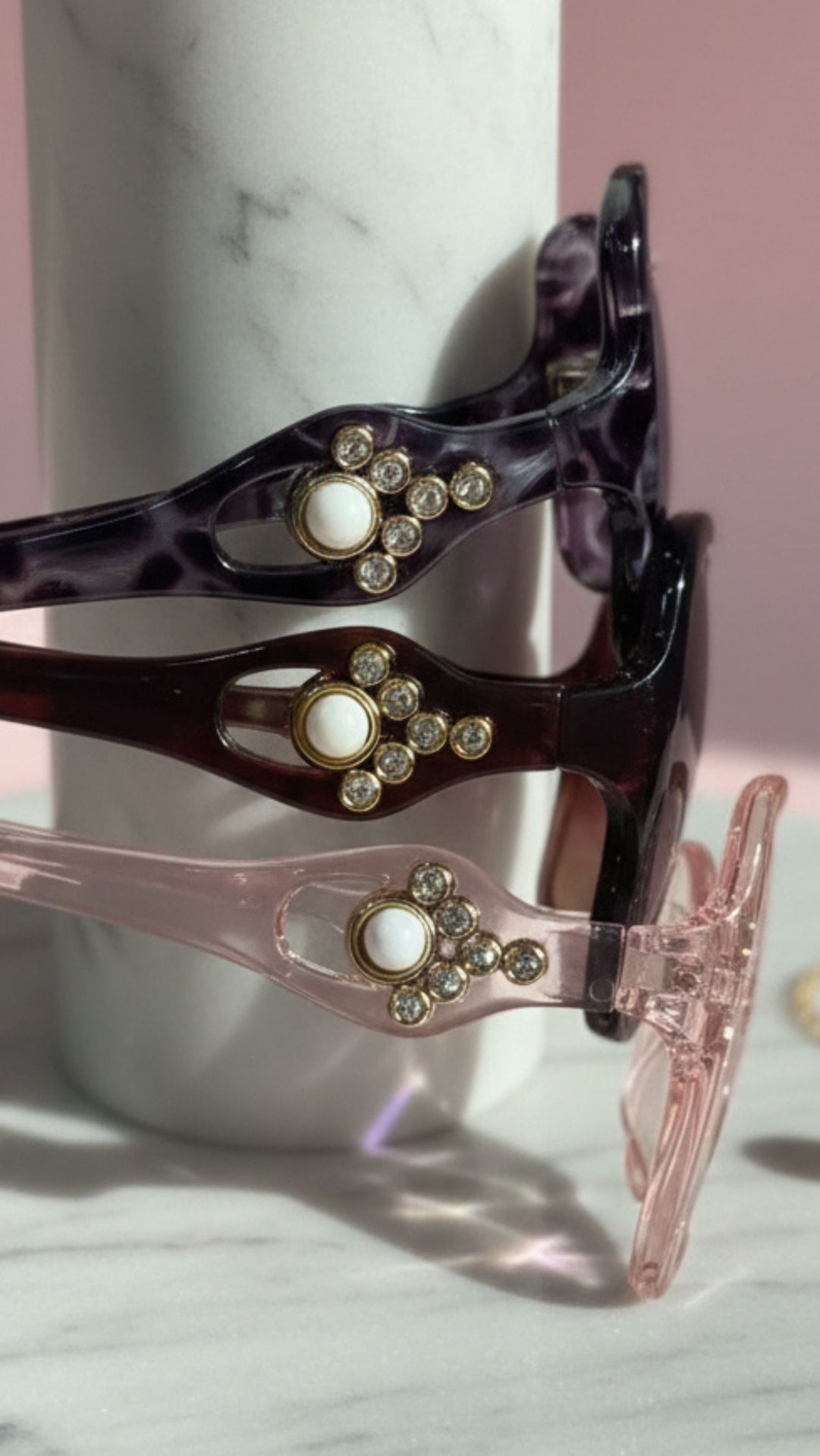 Oval Frame Acrylic Sunglasses Box of 12