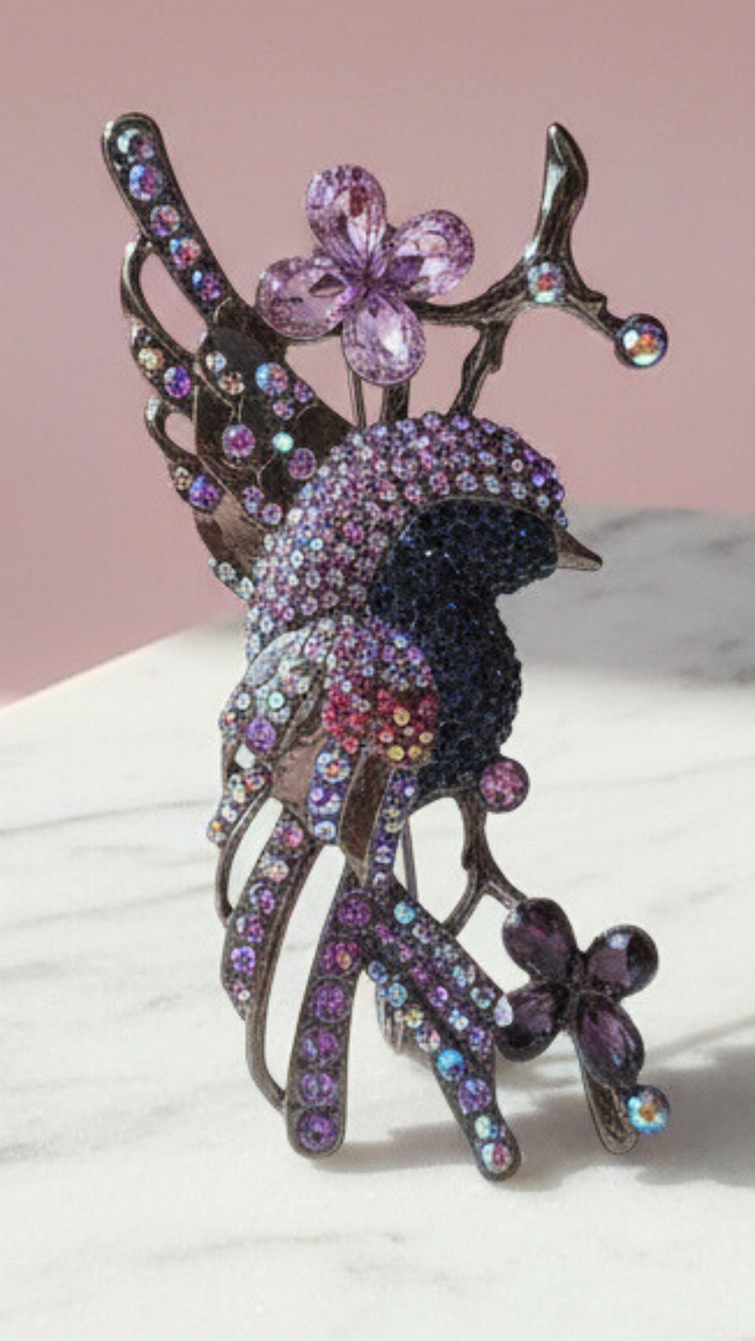 Swallow Bird Crystal Brooch Pin
