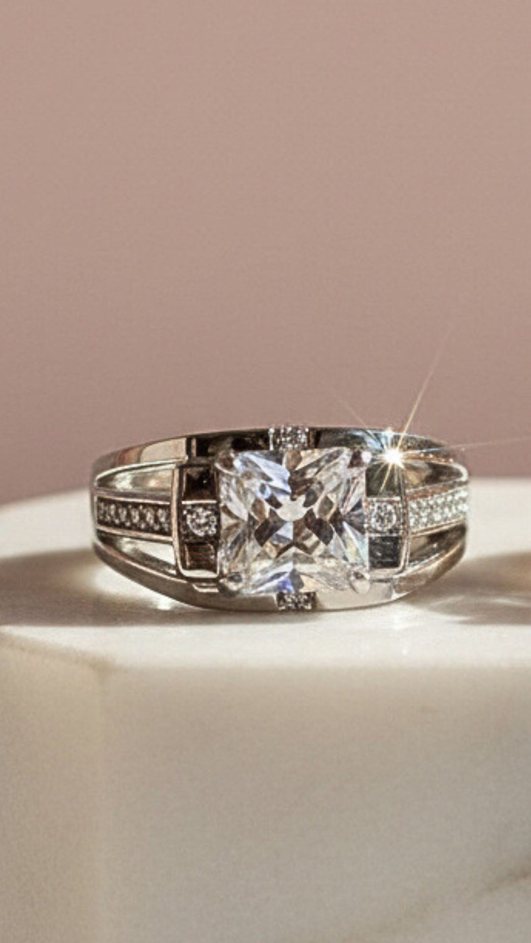 Men's Crystal Box Set of 12 Rings