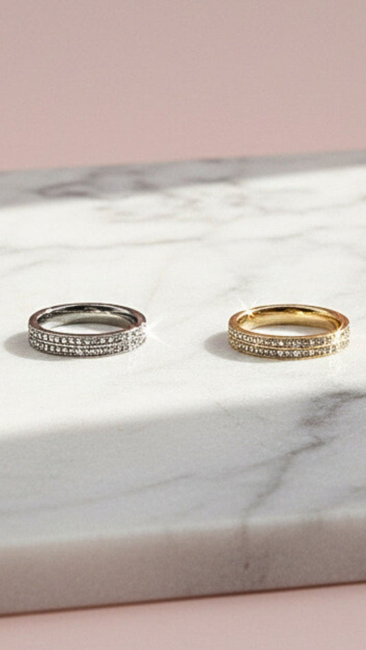 Crystal Stacking Rings Box set of 36