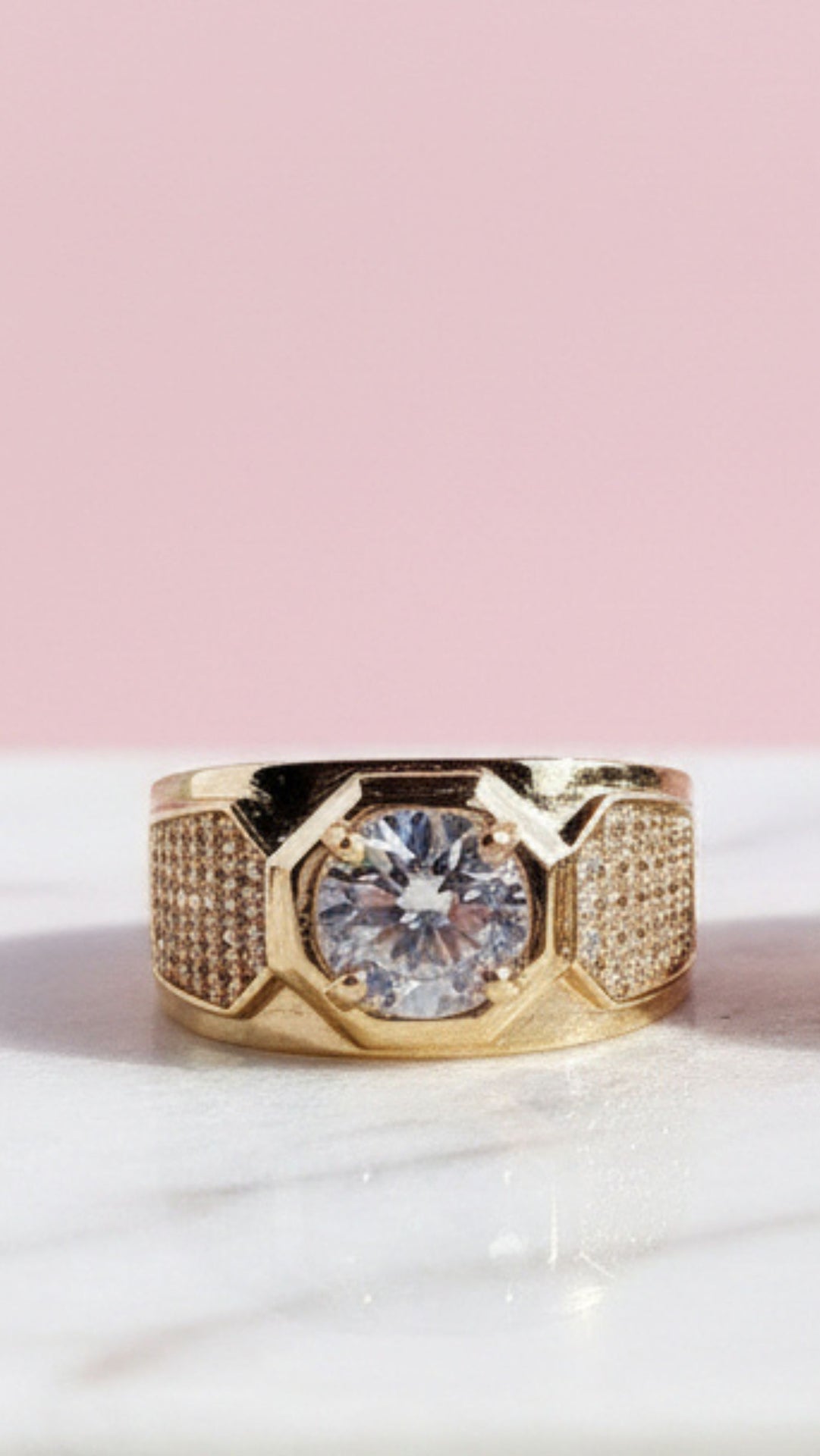 Men's Crystal Band Box Set of 12 Rings