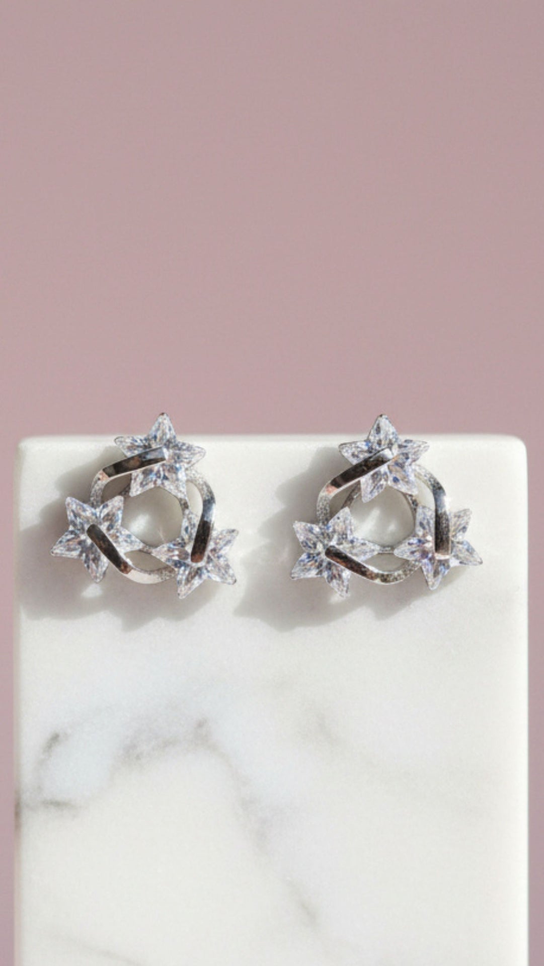 Star Crystal Stud Earrings