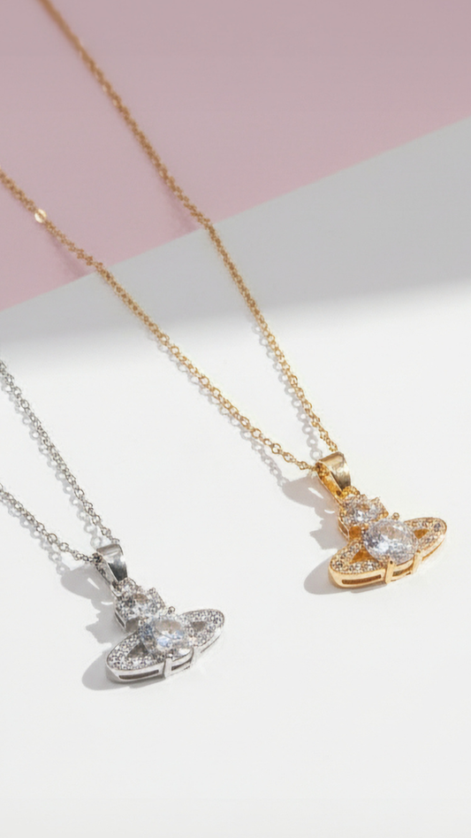 Orb Crystal Pendant Necklace