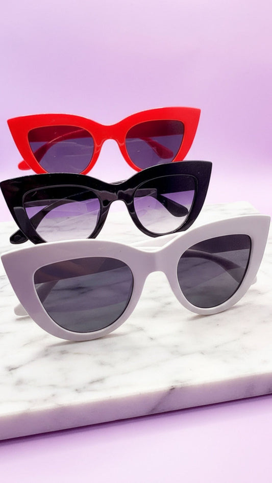 Cat Eye Acrylic Sunglasses Box of 20