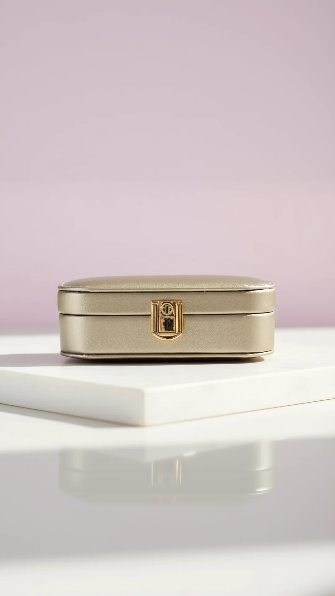 Travel Jewellery Box – Compact Trinket Organizer With Mirror