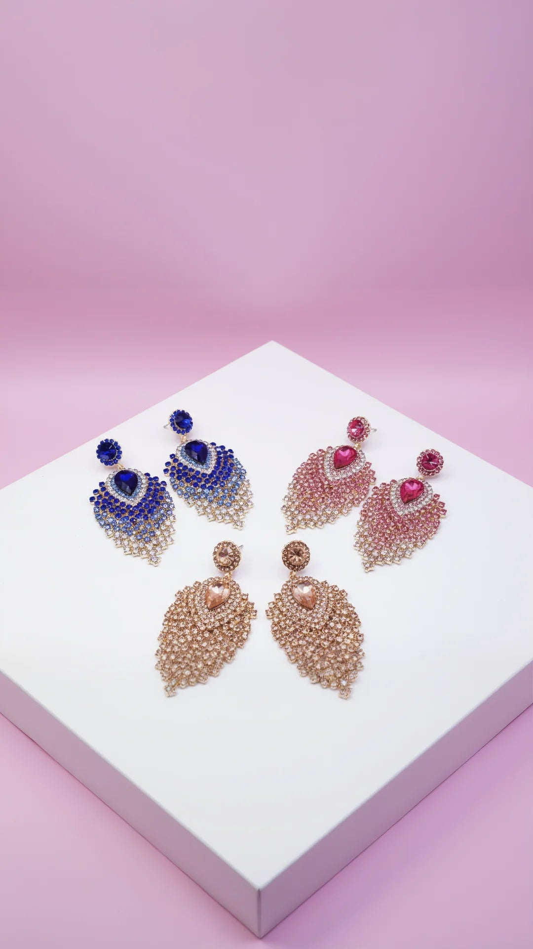 Glamour Crystal Drop & Dangle Earrings