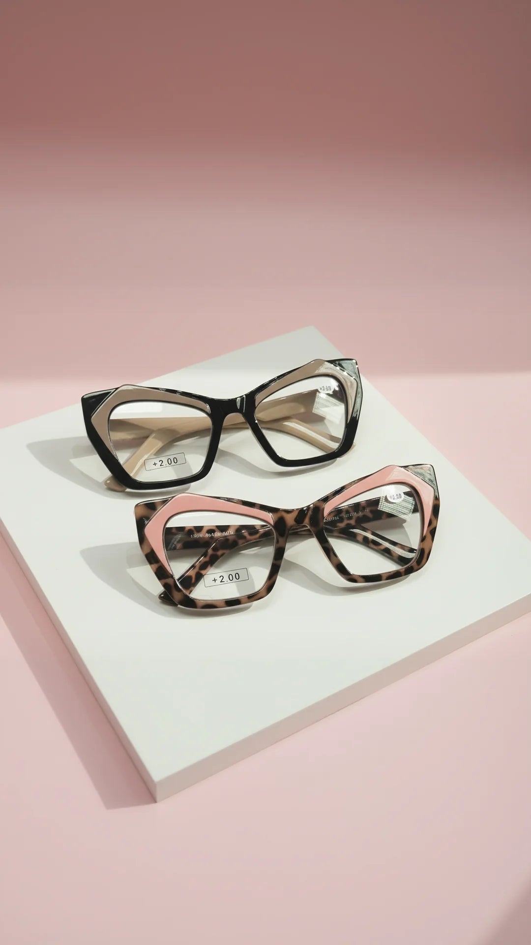 Cat Eye Leopard Print Reading Glasses