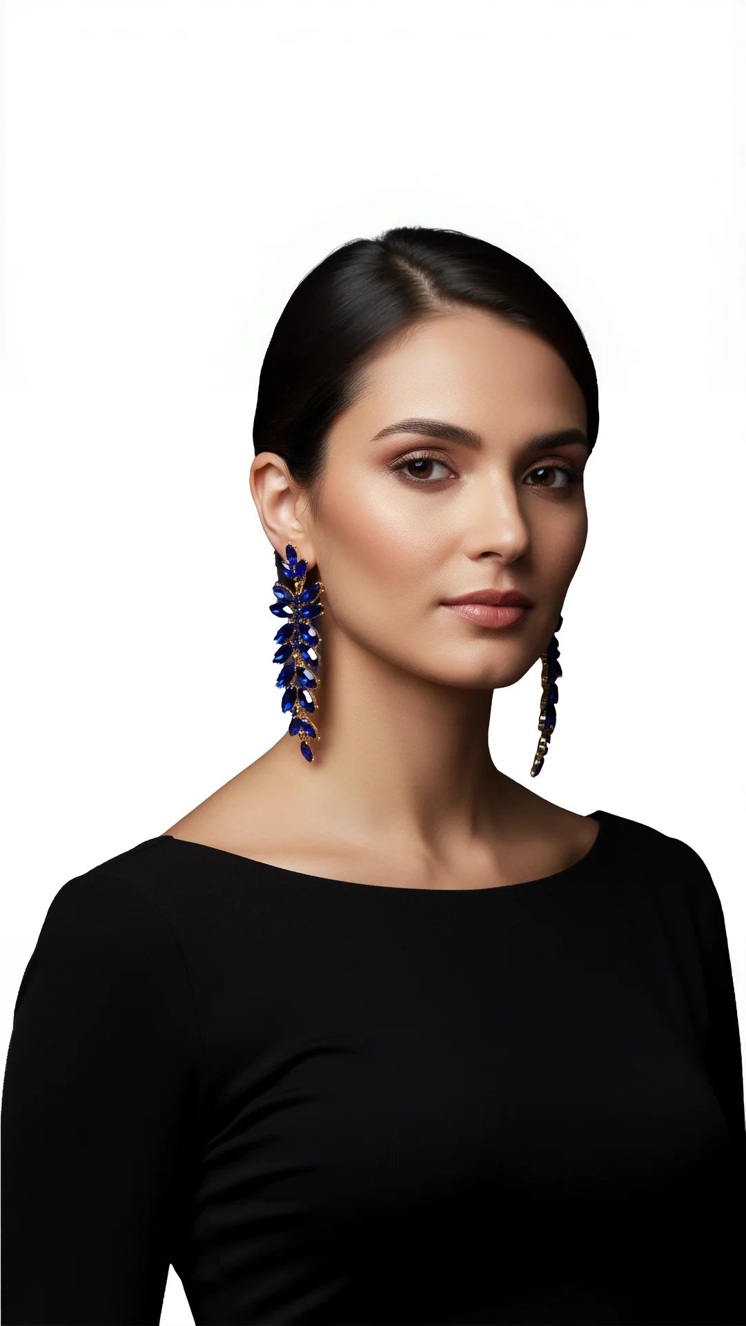 Layered Teardrop Crystal Drop & Dangle Earrings