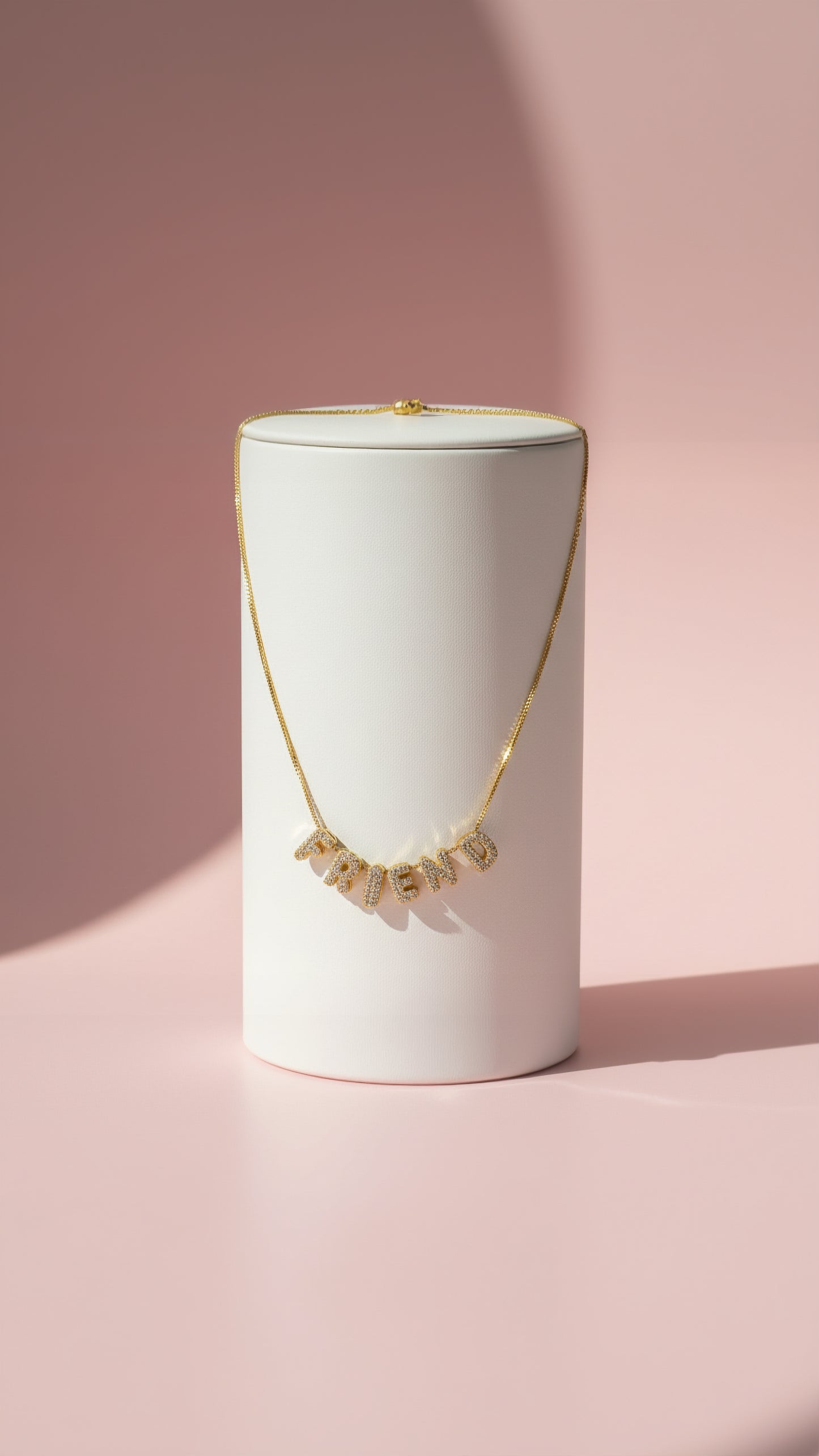 Personalised Crystal Initial Name Letter Pendant Necklace