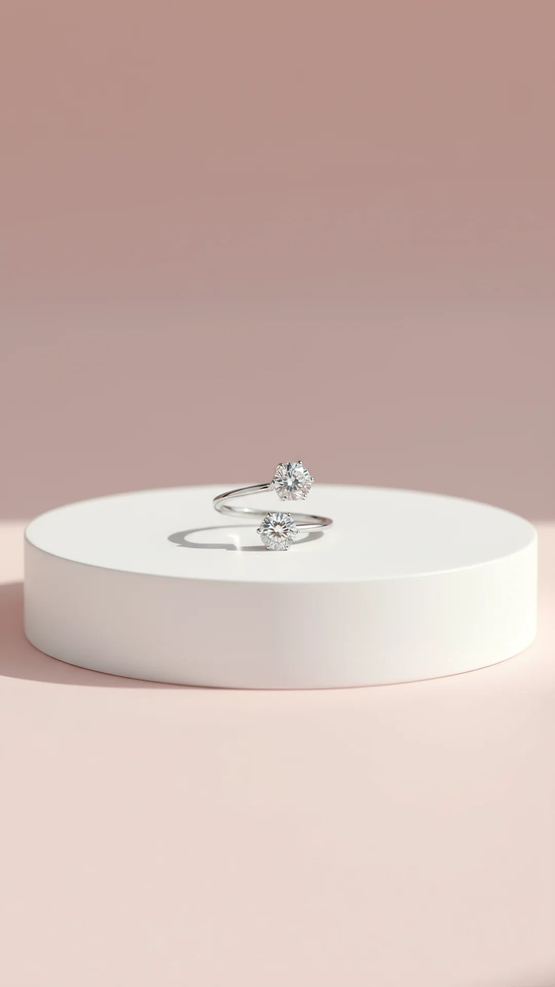 Crystal Free size Stacking Rings Box set of 36