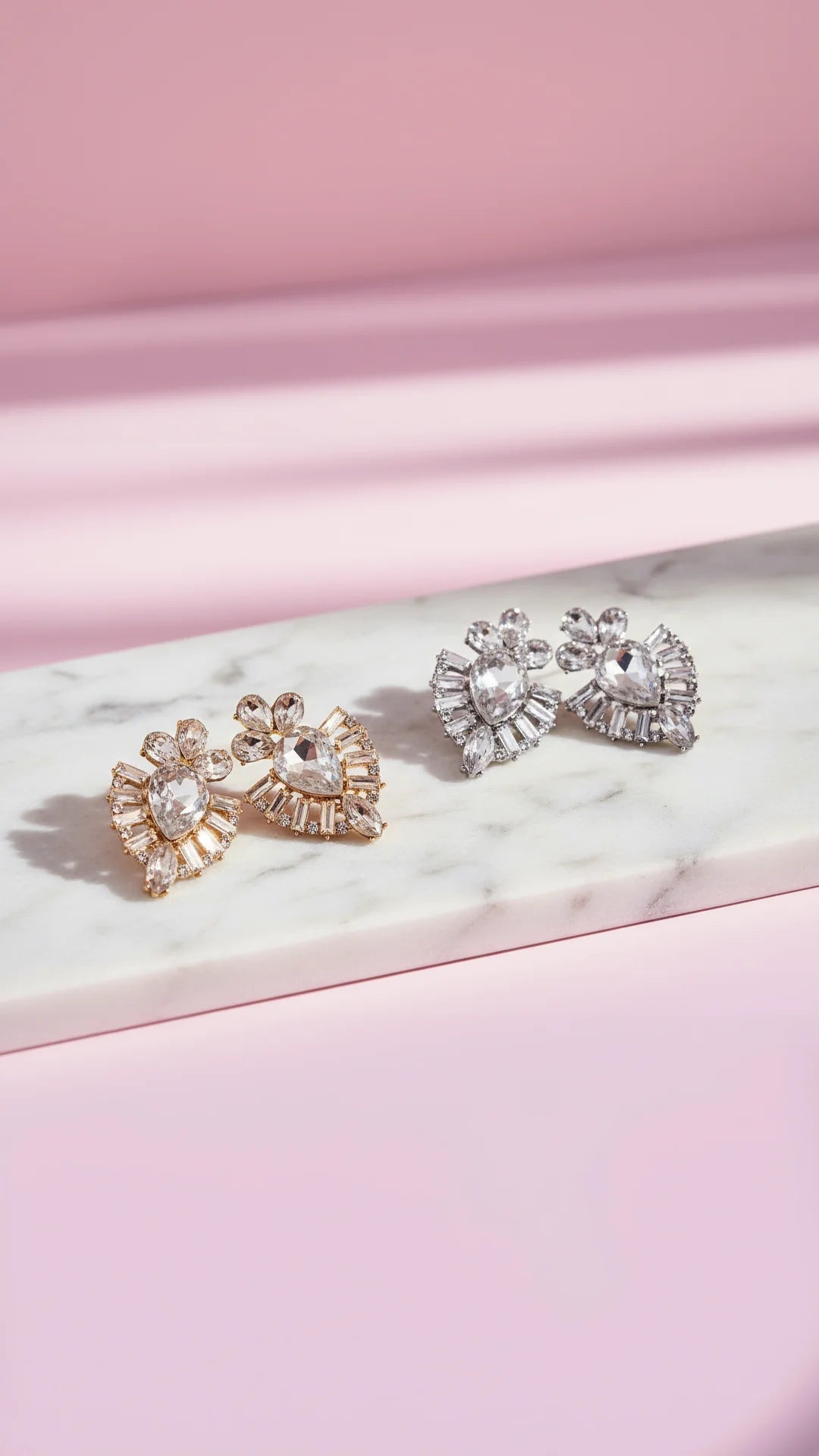 Decor Crystal Stud Earrings