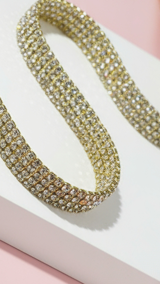 Crystal Twist Tennis Bracelet