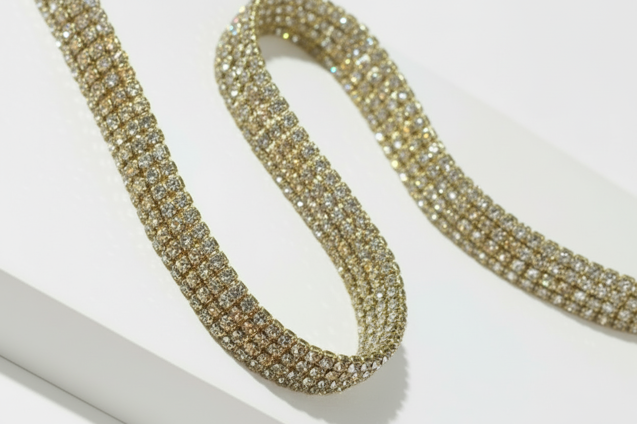 Crystal Twist Tennis Bracelet