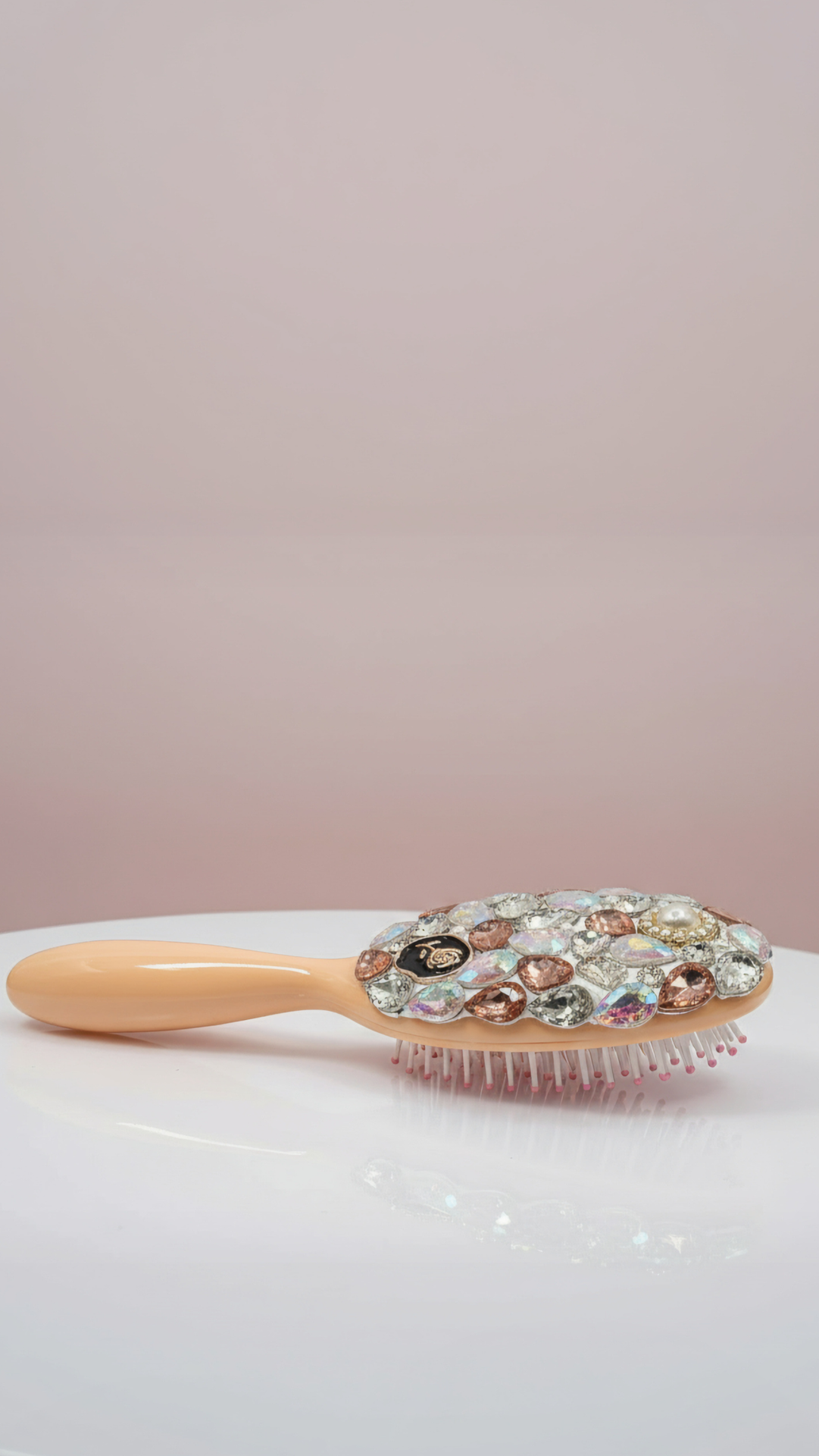 Crystal Paddle Oval Hair Brush